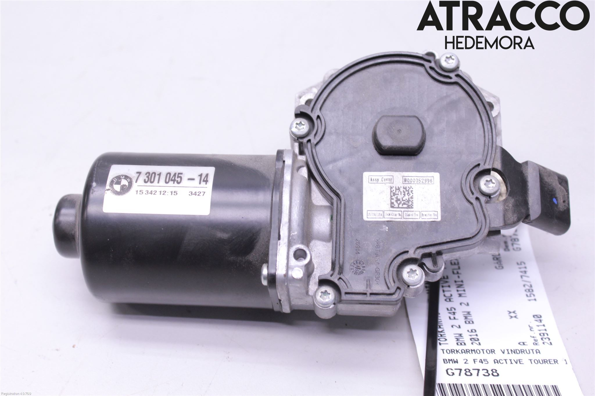 BMW 2 F45 Active Tourer 14-21 Torkarmotor Vindruta