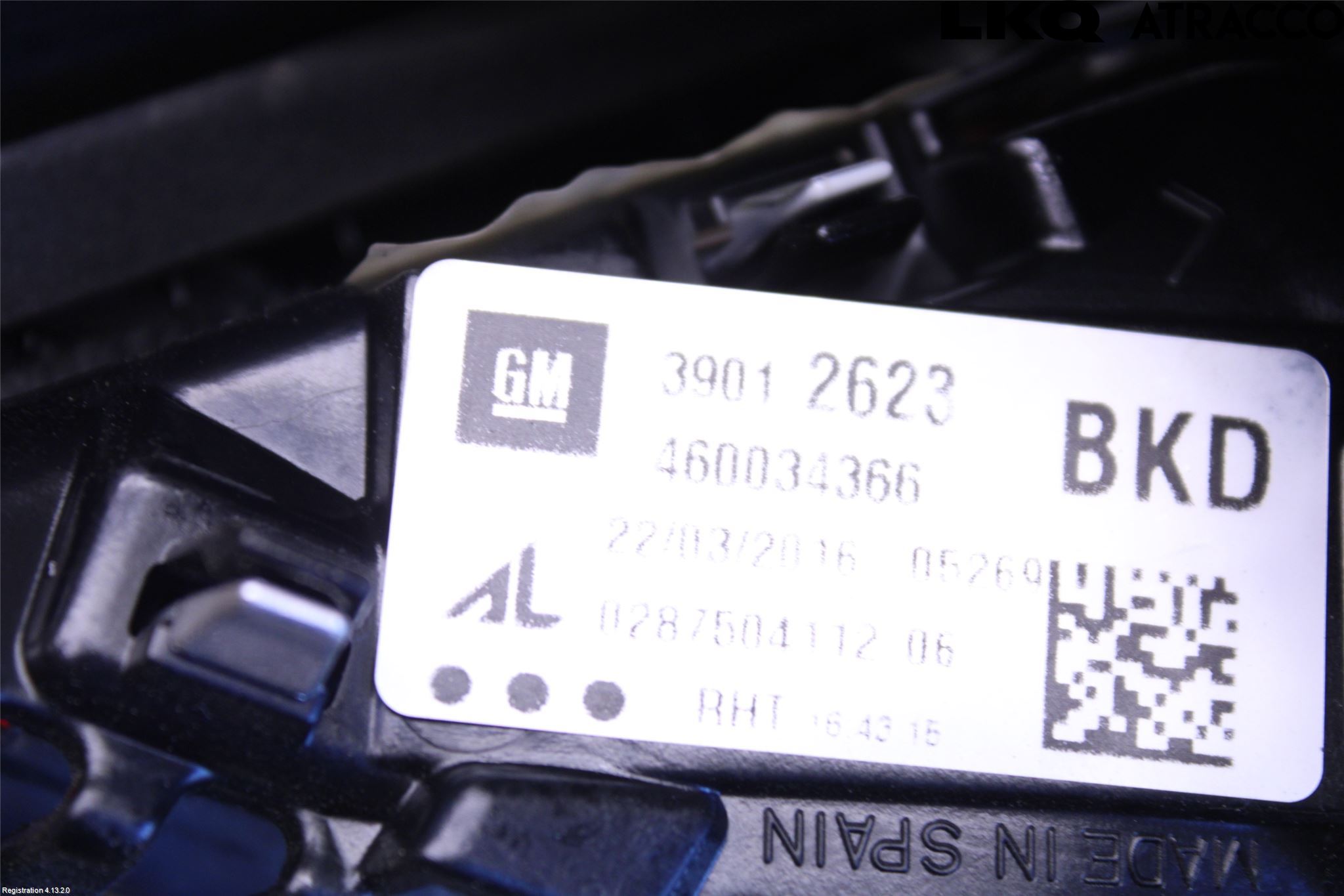 Opel CORSA E 15-19 Bakljus Lucka Vä