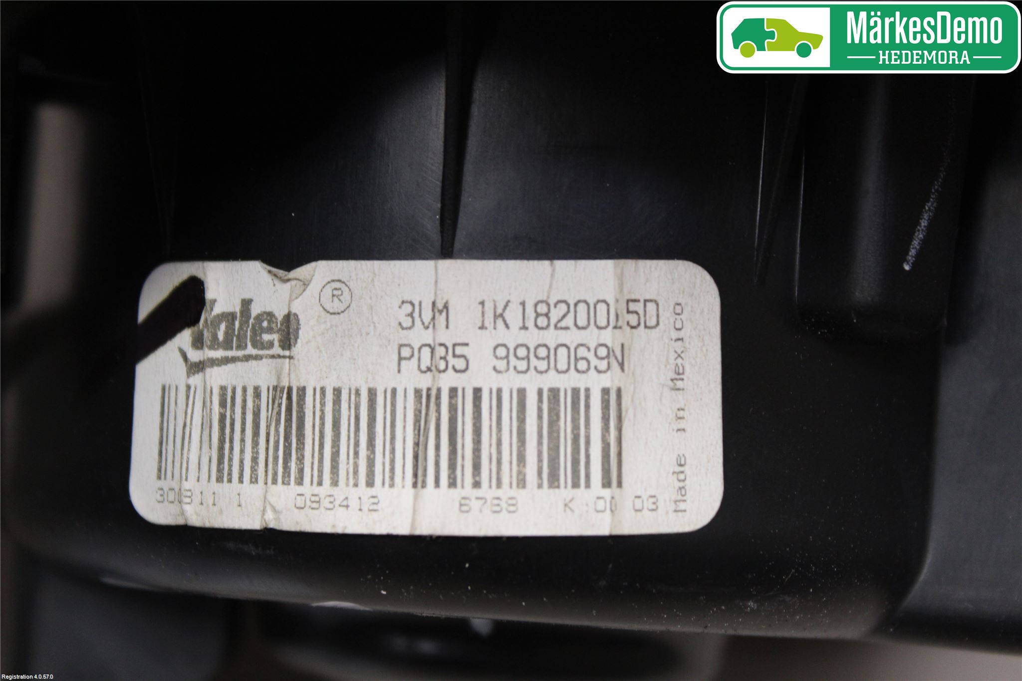 Volkswagen VW GOLF VI 09-13 Ac Värmefläkt