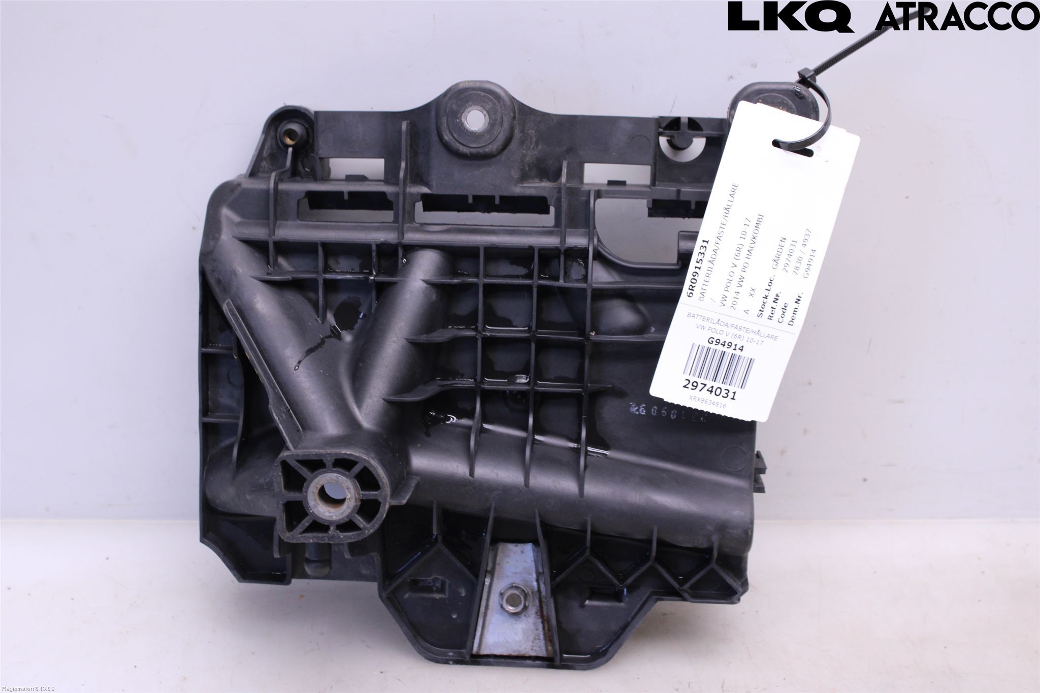 Volkswagen VW POLO 10-17 Batterilåda-Fäste-Hållare