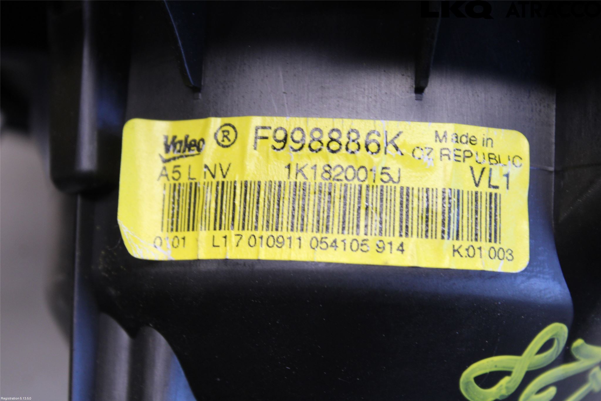 Volkswagen VW TOURAN 10-15 Värmefläkt