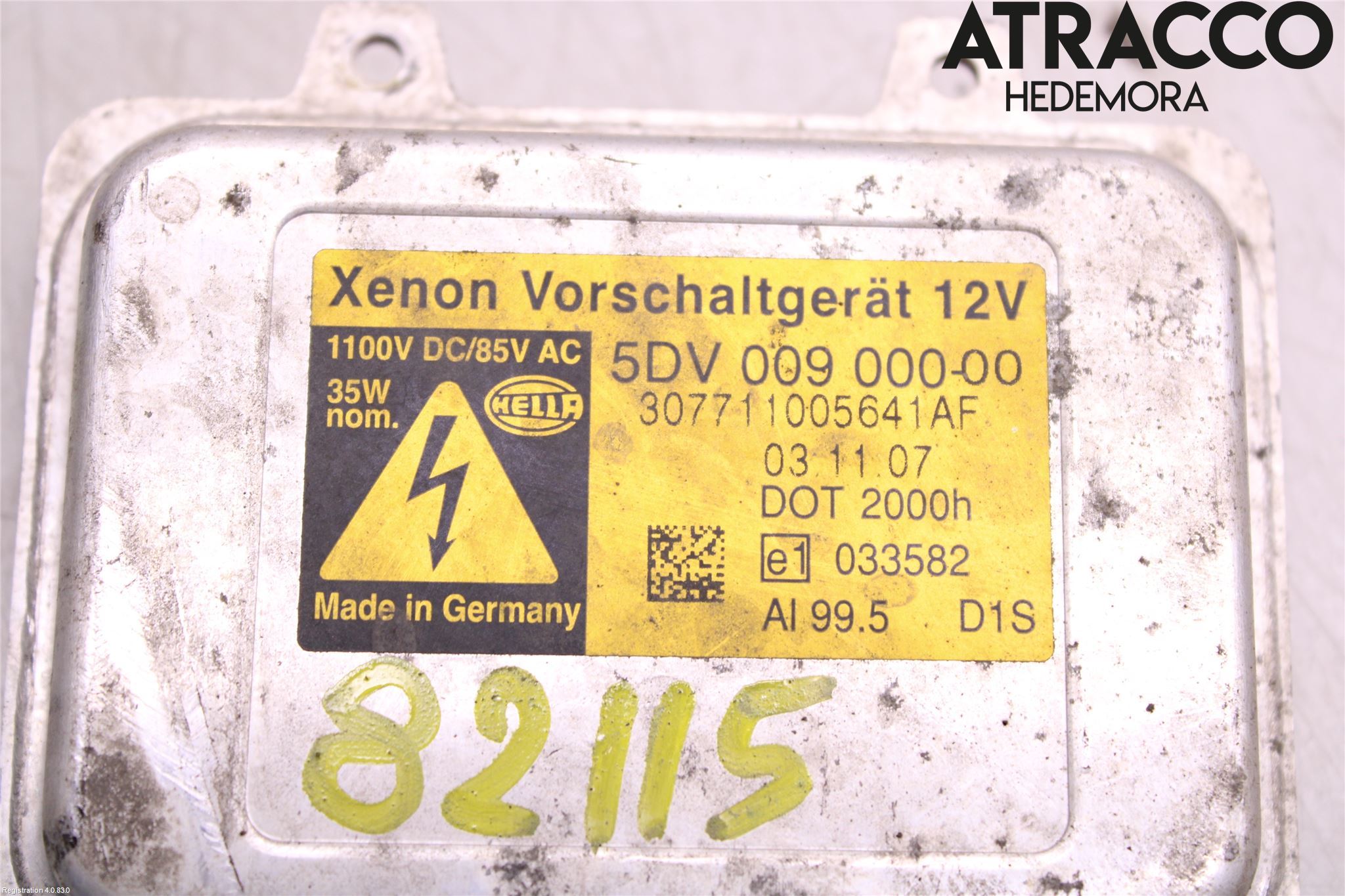 BMW 5 E60/61 Sed/Tou 02-10 Styrenhet Strålkastare