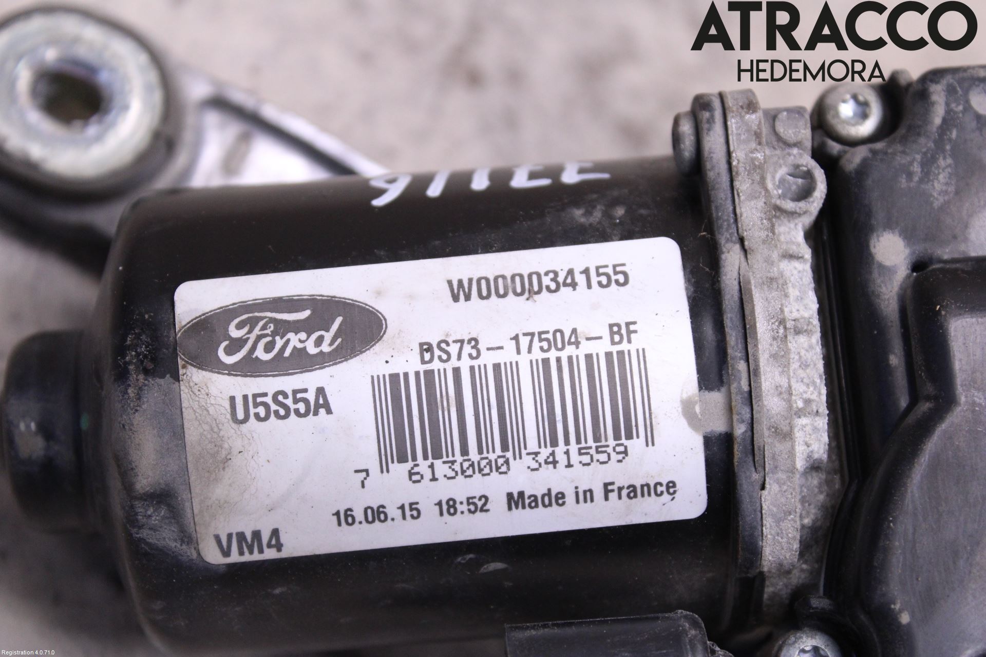 Ford MONDEO 15-22 Torkarmotor Vindruta