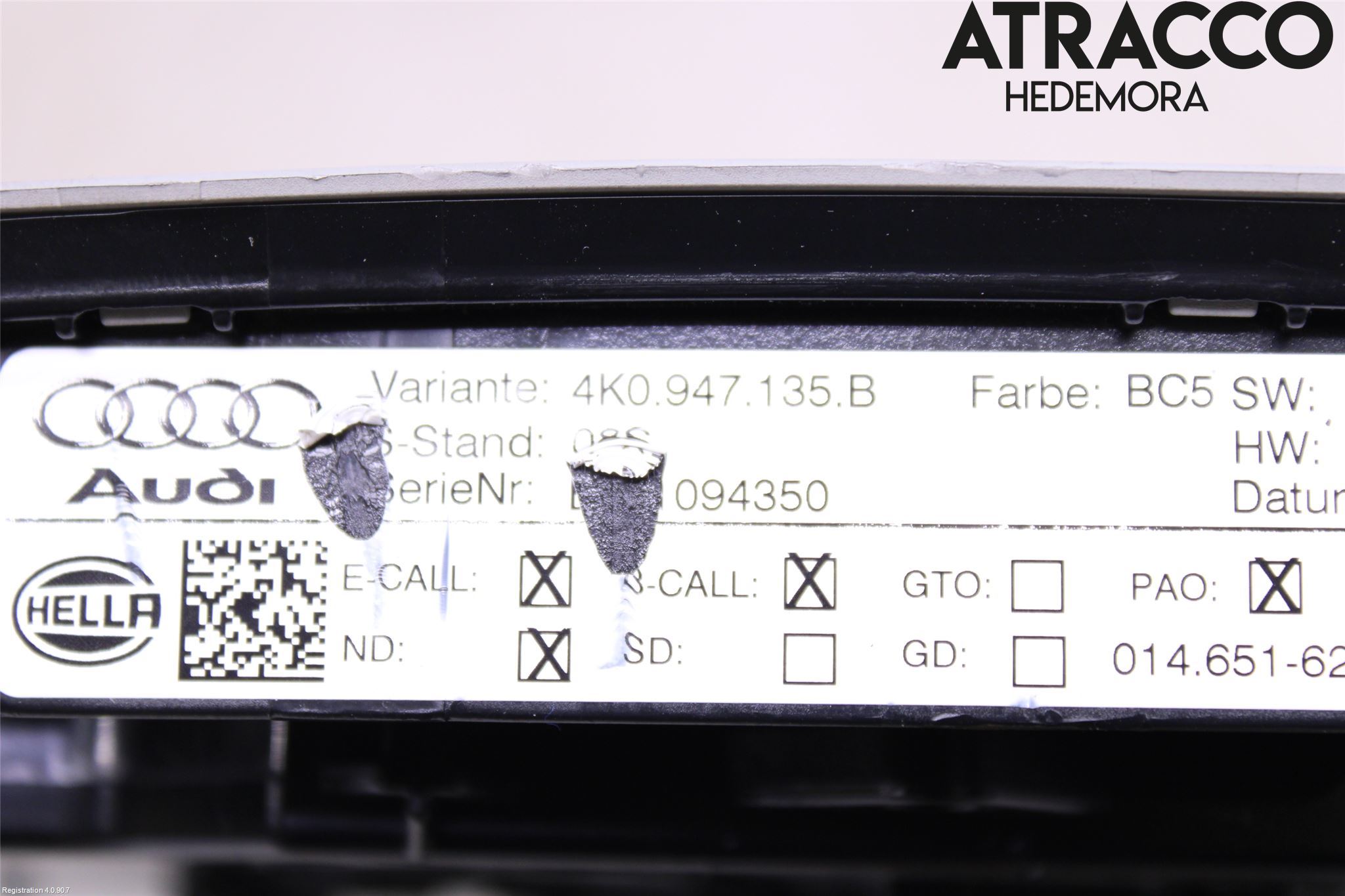 Audi A4/S4 B9 20- Innerbelysning