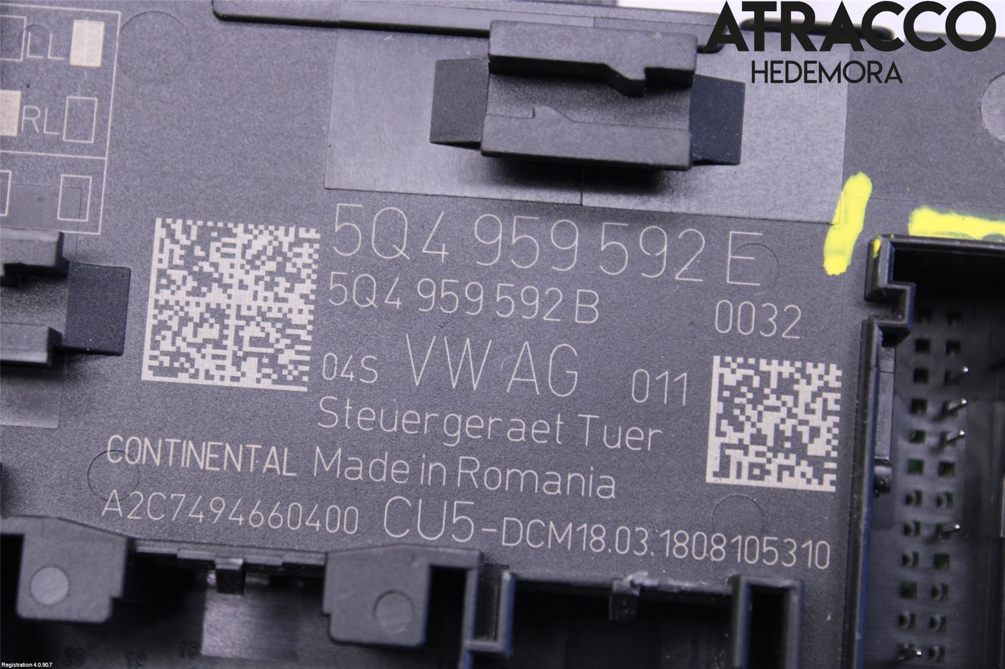 Skoda SUPERB 16-24 Styrenhet Dörr