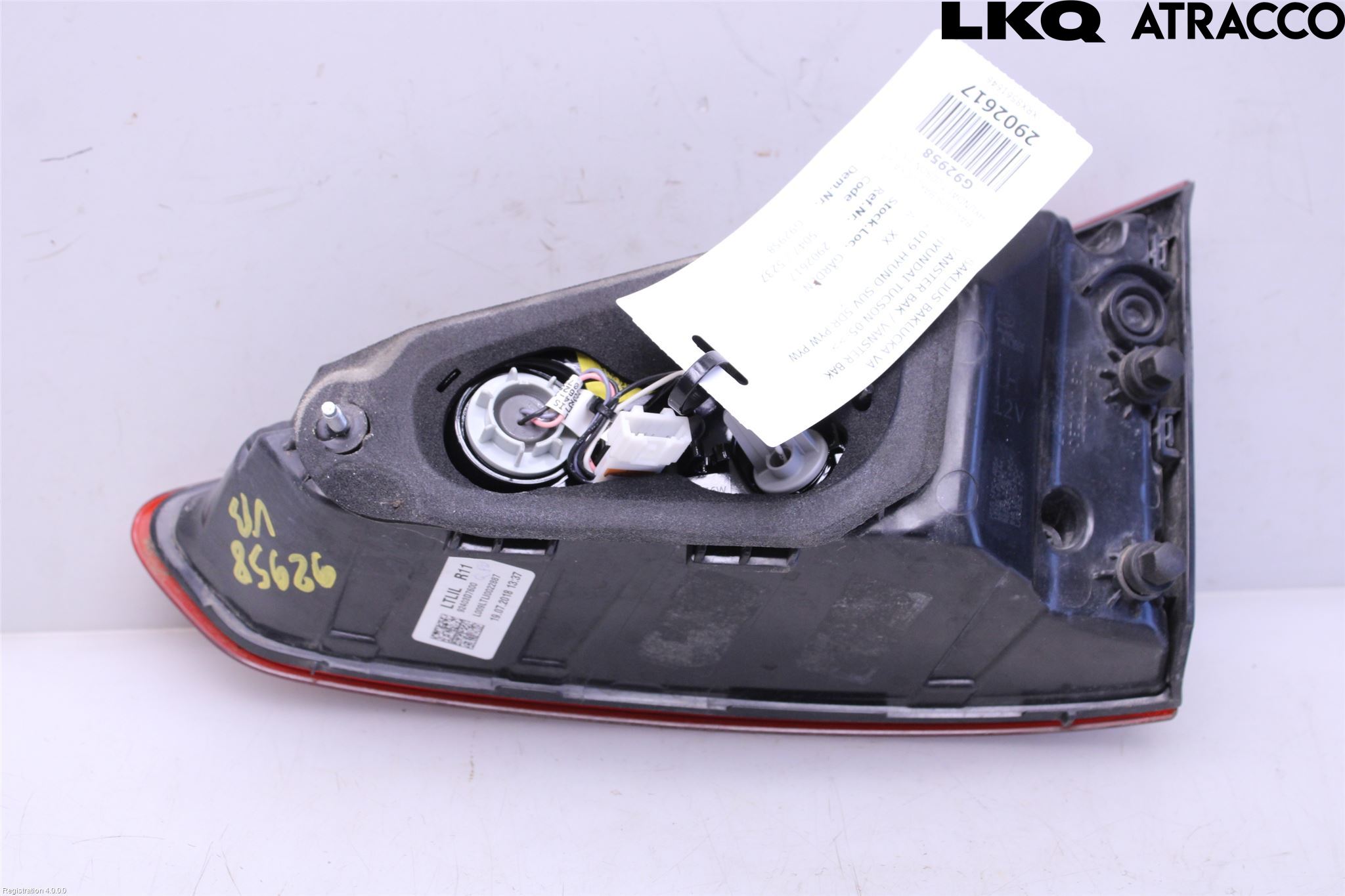 Hyundai TUCSON 05- Bakljus Lucka Vä