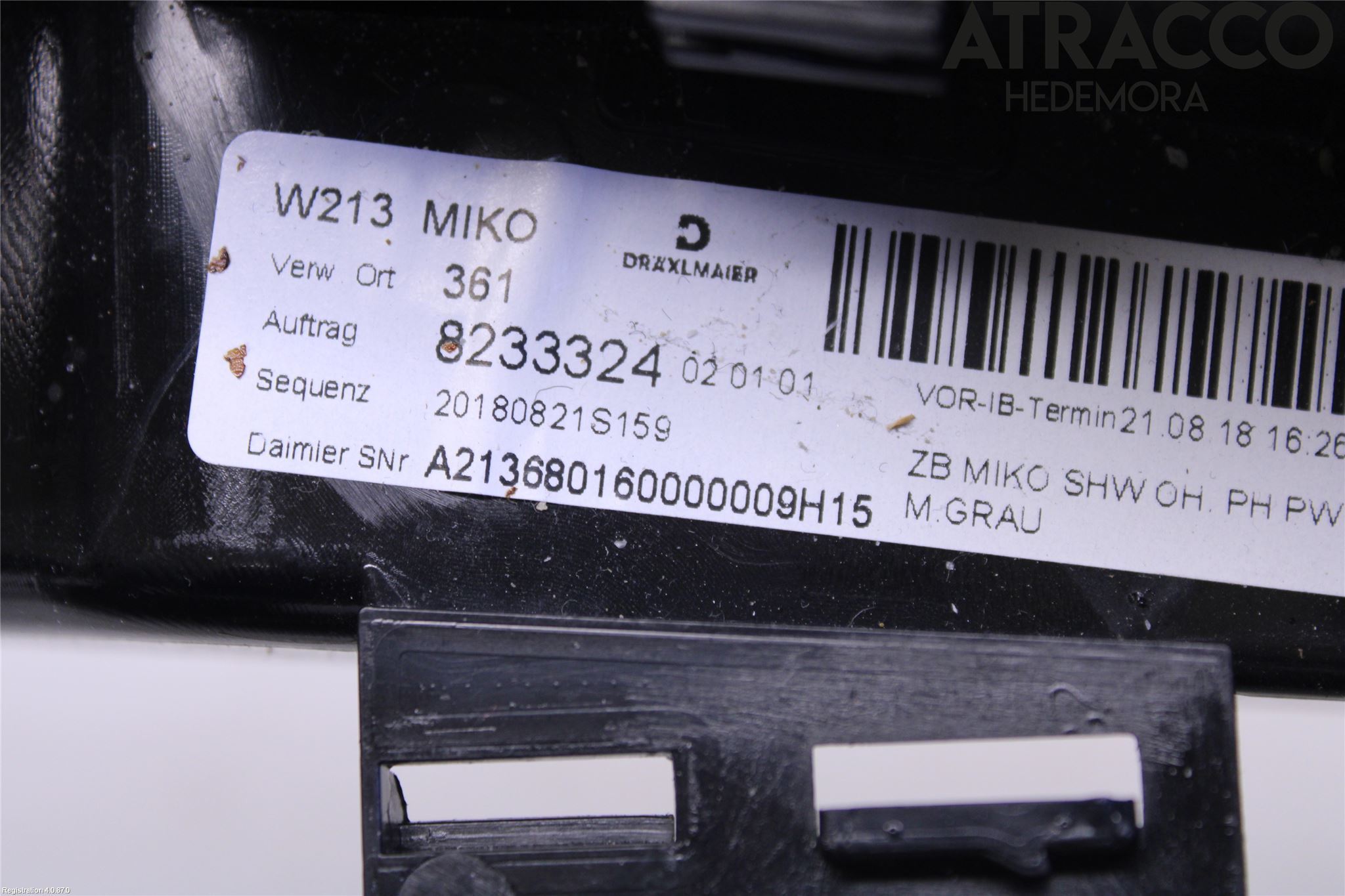 Mercedes-Benz MB E-KLASS (W213) 16-23 Inr Tunnelfack