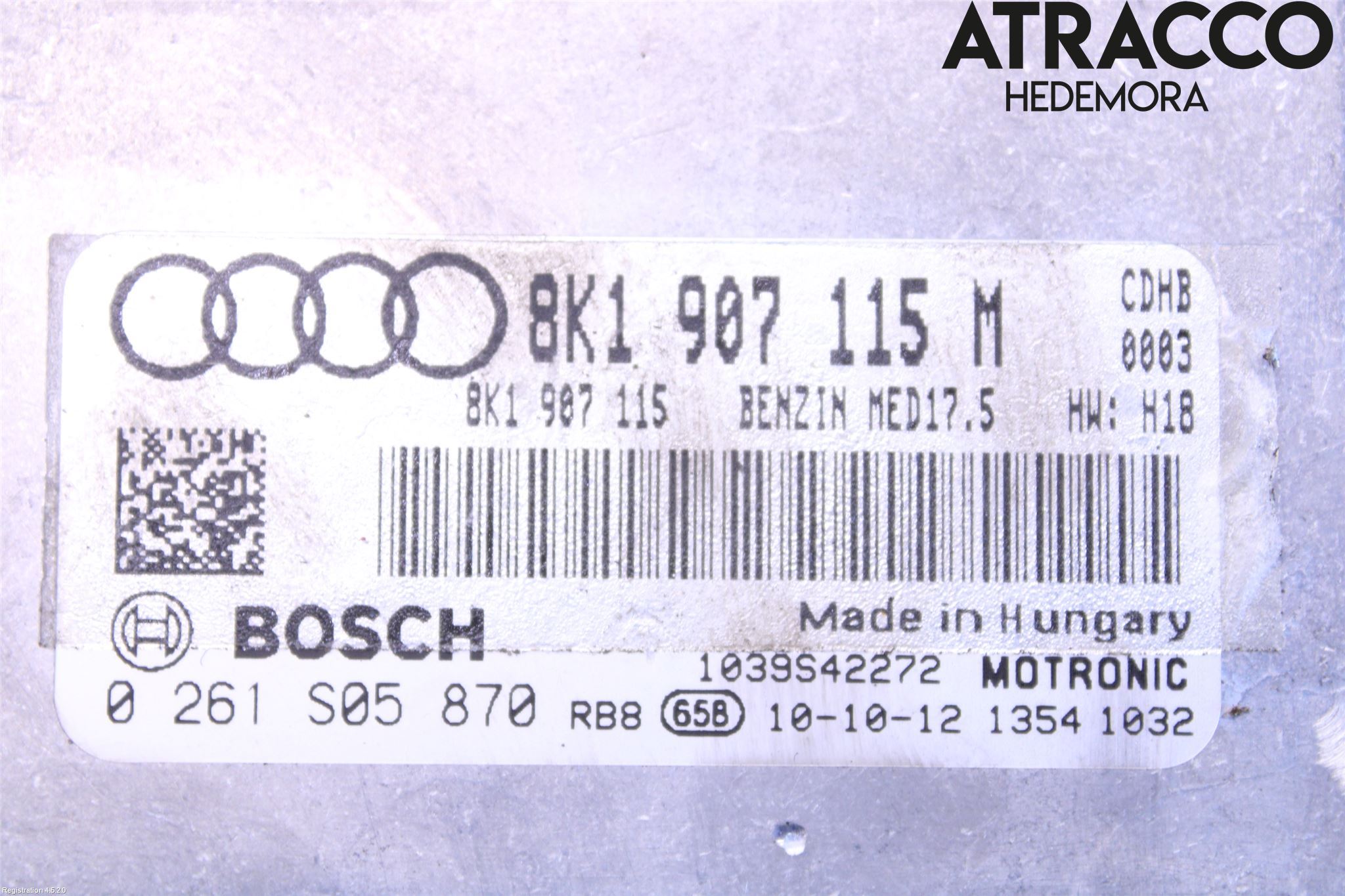 Audi A5 07-16 Styrenhet Insprut Bensin