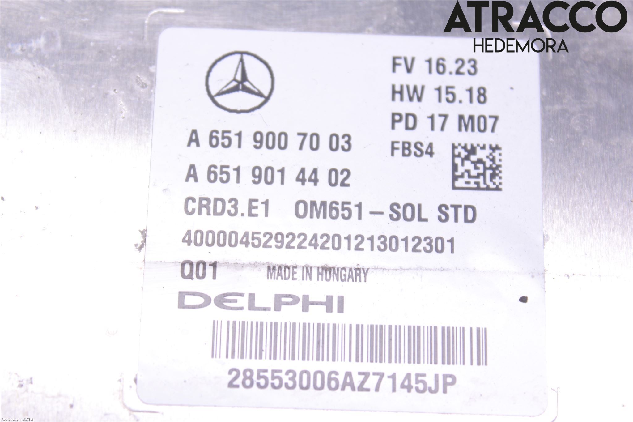 Mercedes-Benz MB CLA-KLASS (C117/X117) 13-19 Styrenhet Inspump Diesel