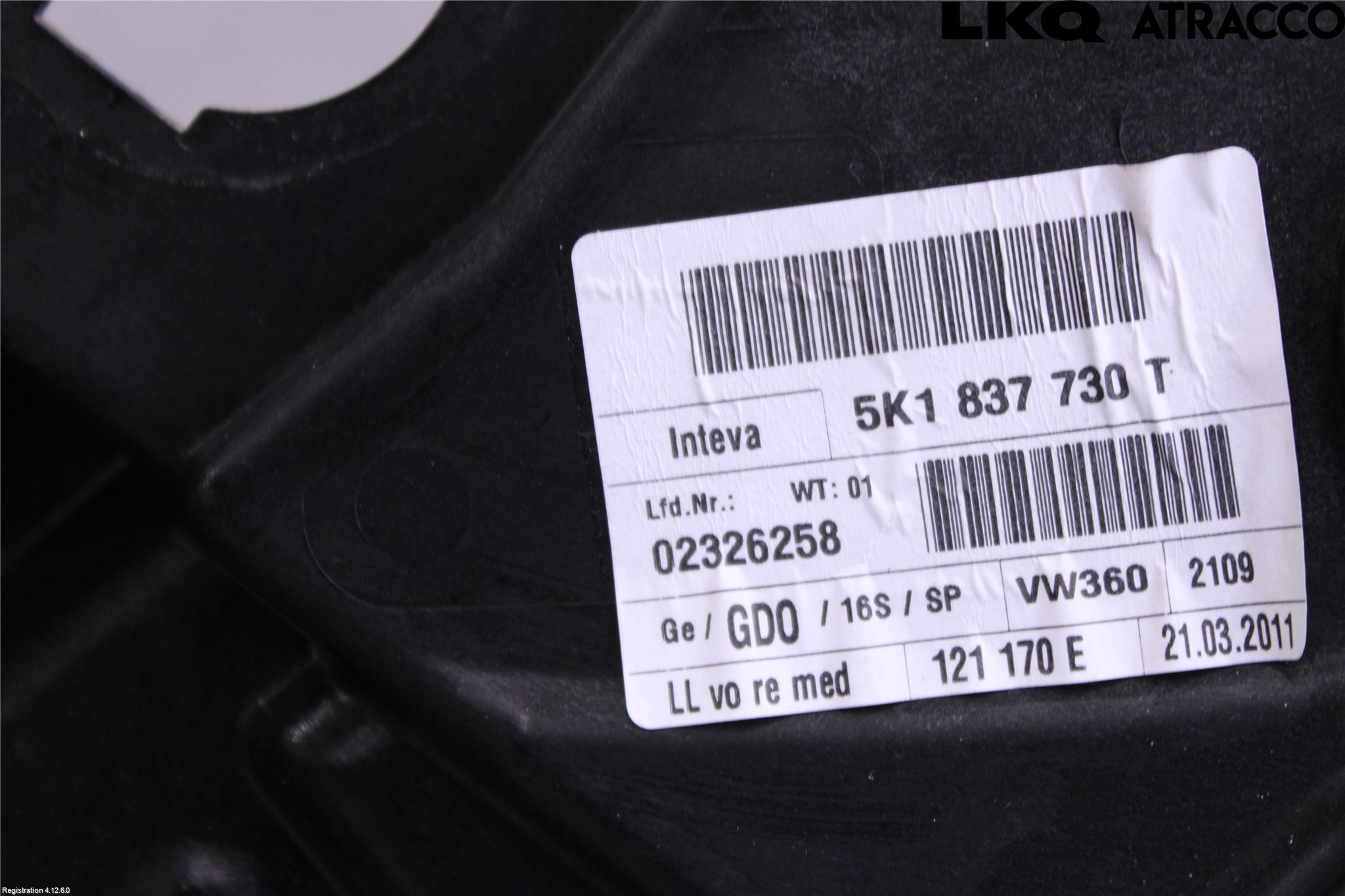 Volkswagen VW GOLF VI 09-13 Fönsterhiss El Kompl