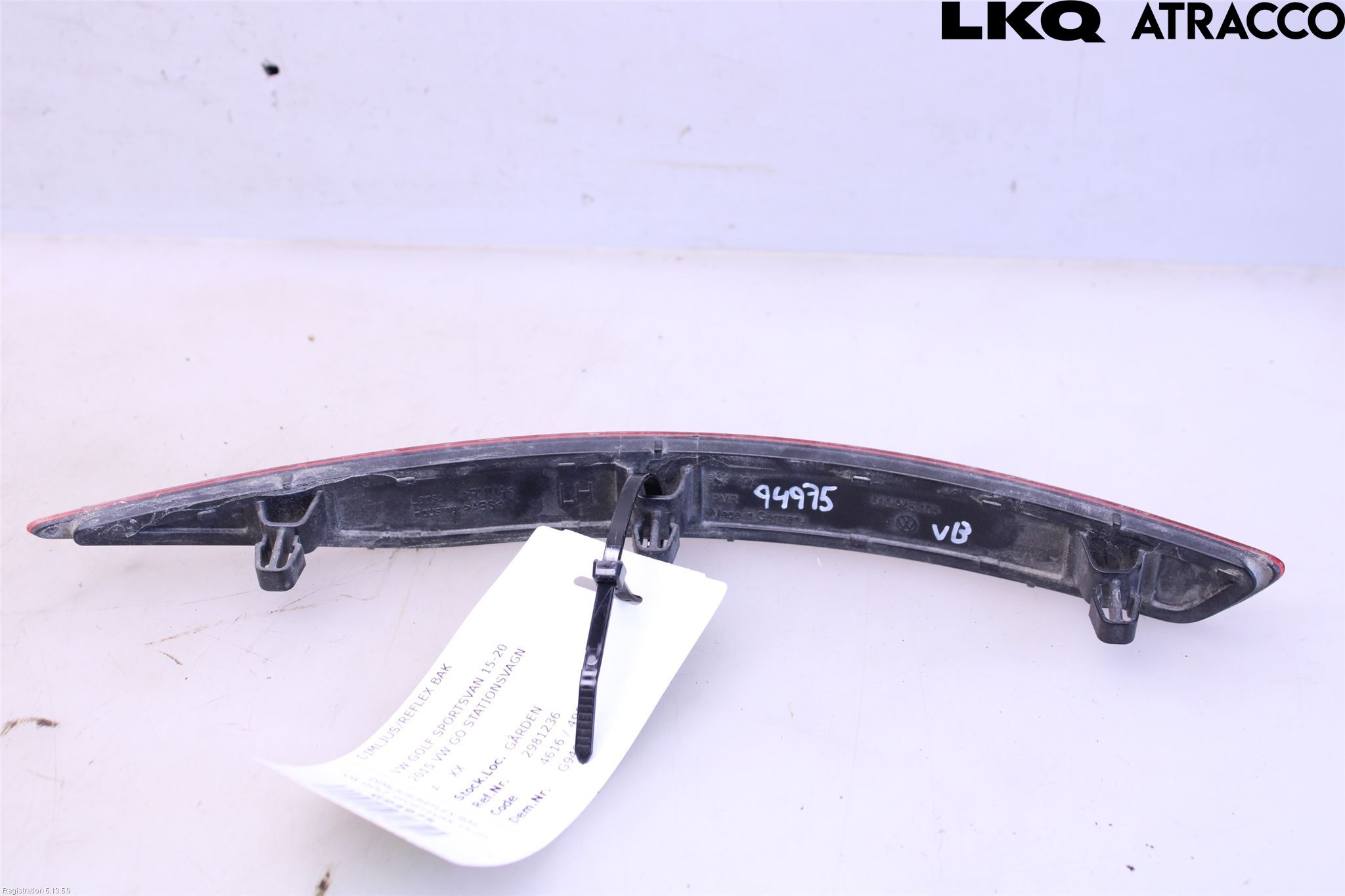 Volkswagen VW GOLF SPORTSVAN 15-20 Dimljus/Reflex Bak