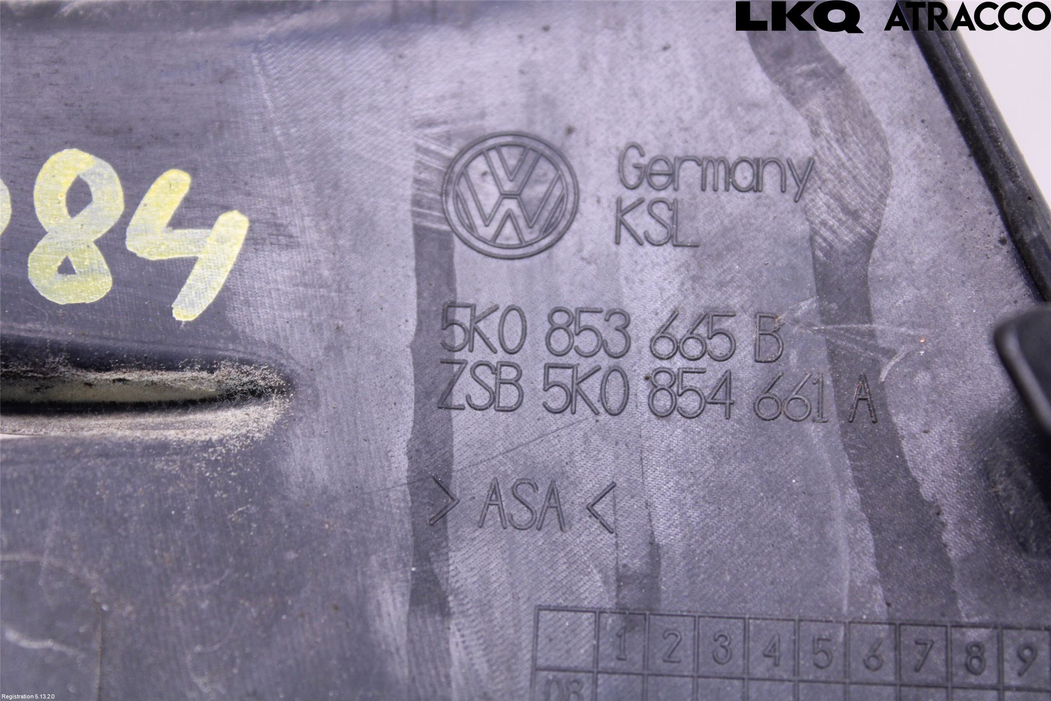 Volkswagen VW GOLF VI 09-13 Dimljussarg Fram