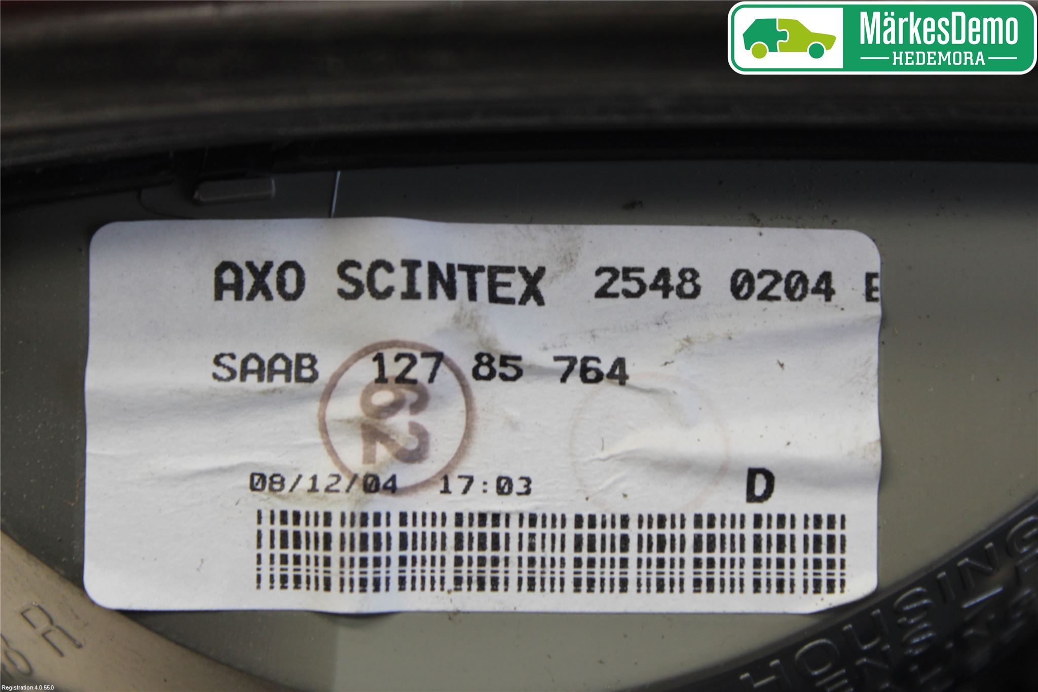 Saab 9-3 VER 2 Bakljus Lucka Hö