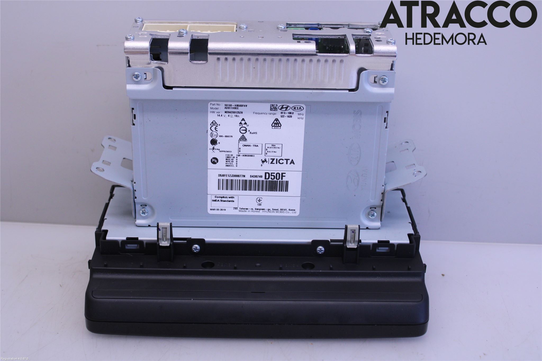 Kia RIO 17- Cd Radio - Multimediapanel