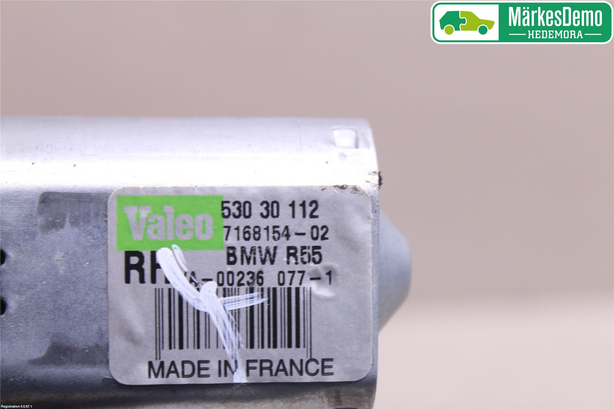 Mini CLUBMAN R55 06-14 Torkarmotor Baklucka
