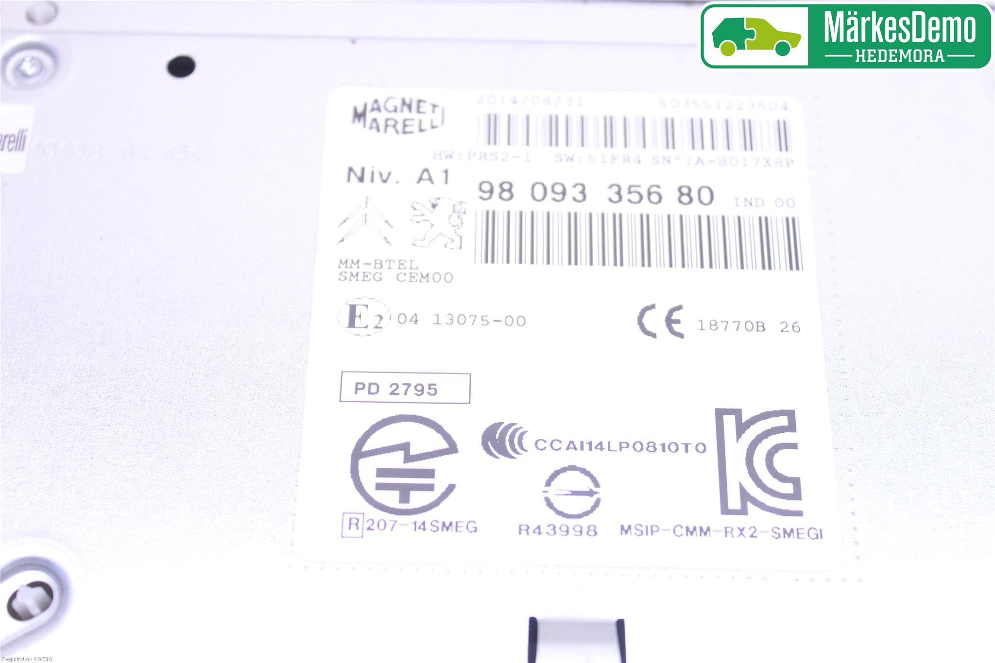 Peugeot 308 14-21 Cd Radio - Multimediapanel