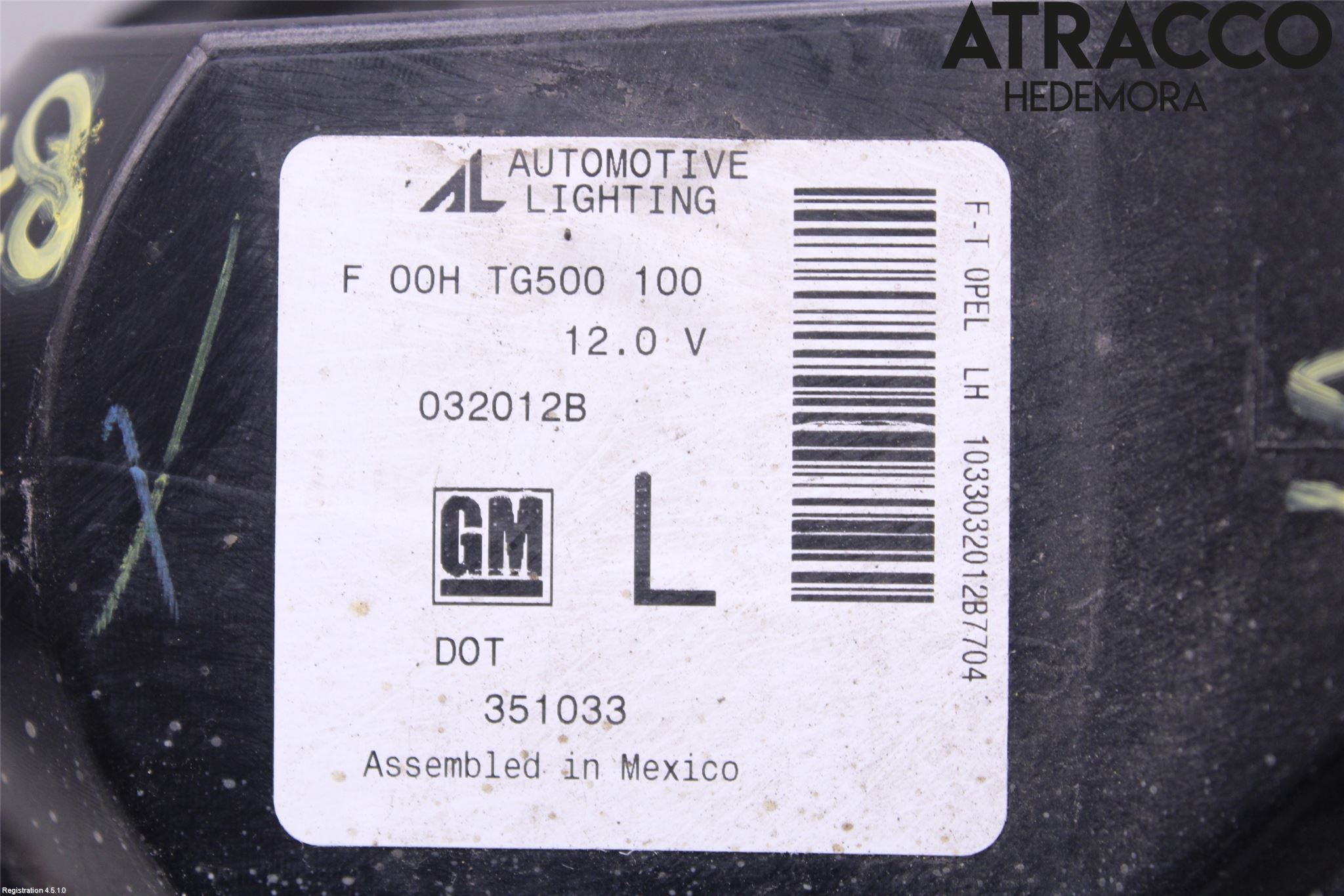 Opel AMPERA 12-16 Dimljus-Varselljus Fram