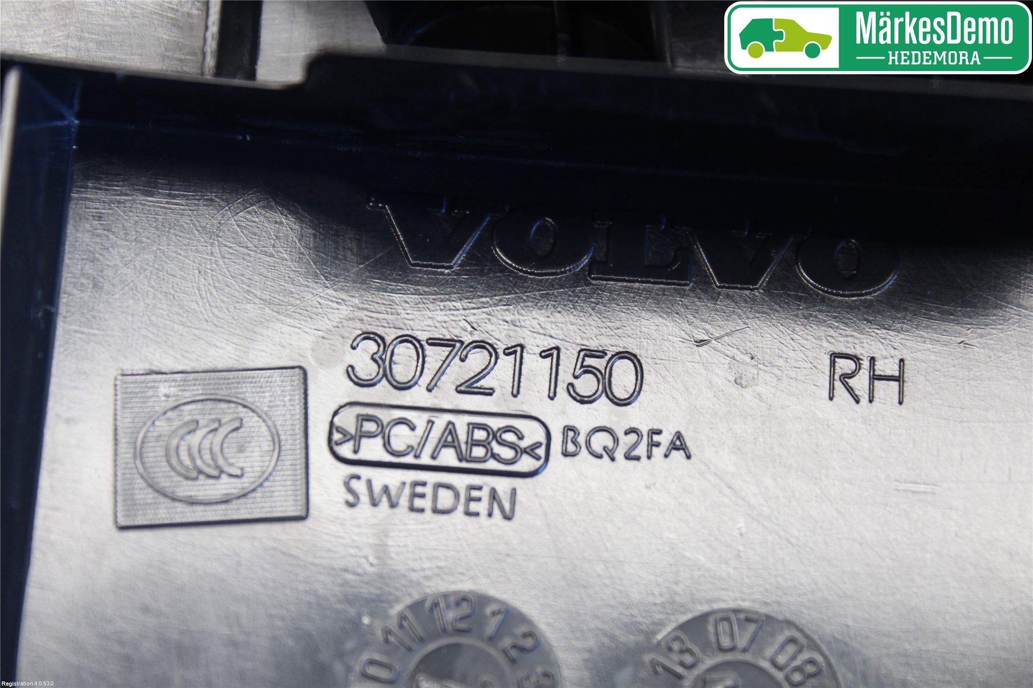 Volvo XC60 09-13 Inr Plastd A-B-C Stolpe