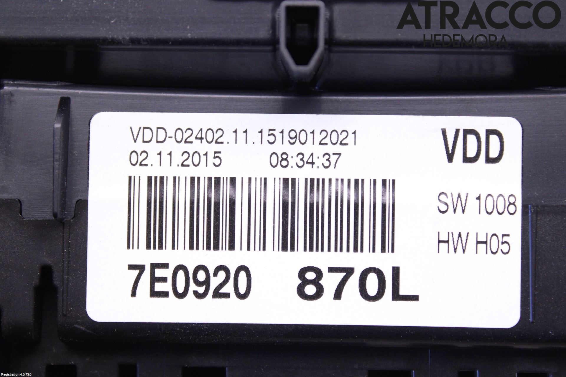 Volkswagen VW TRANSP/CARAVELLE (T6) 16-22 Instrument Komb