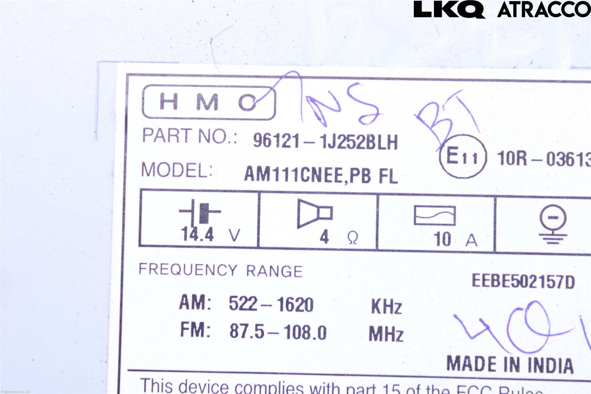 Hyundai i20 PB 09-14 Cd Radio - Multimediapanel