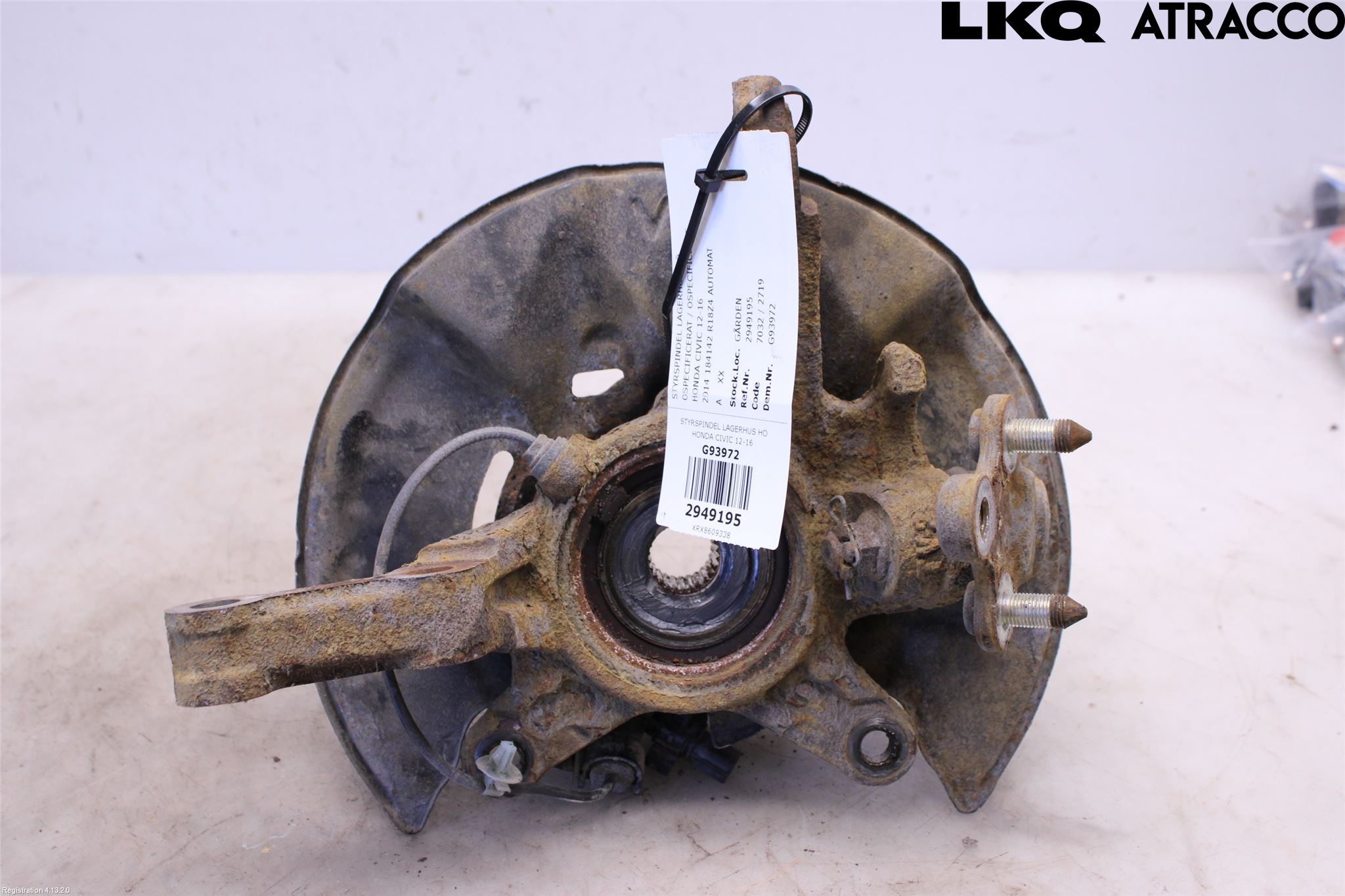 Honda CIVIC 12-16 Styrspindel Lagerhus Hö