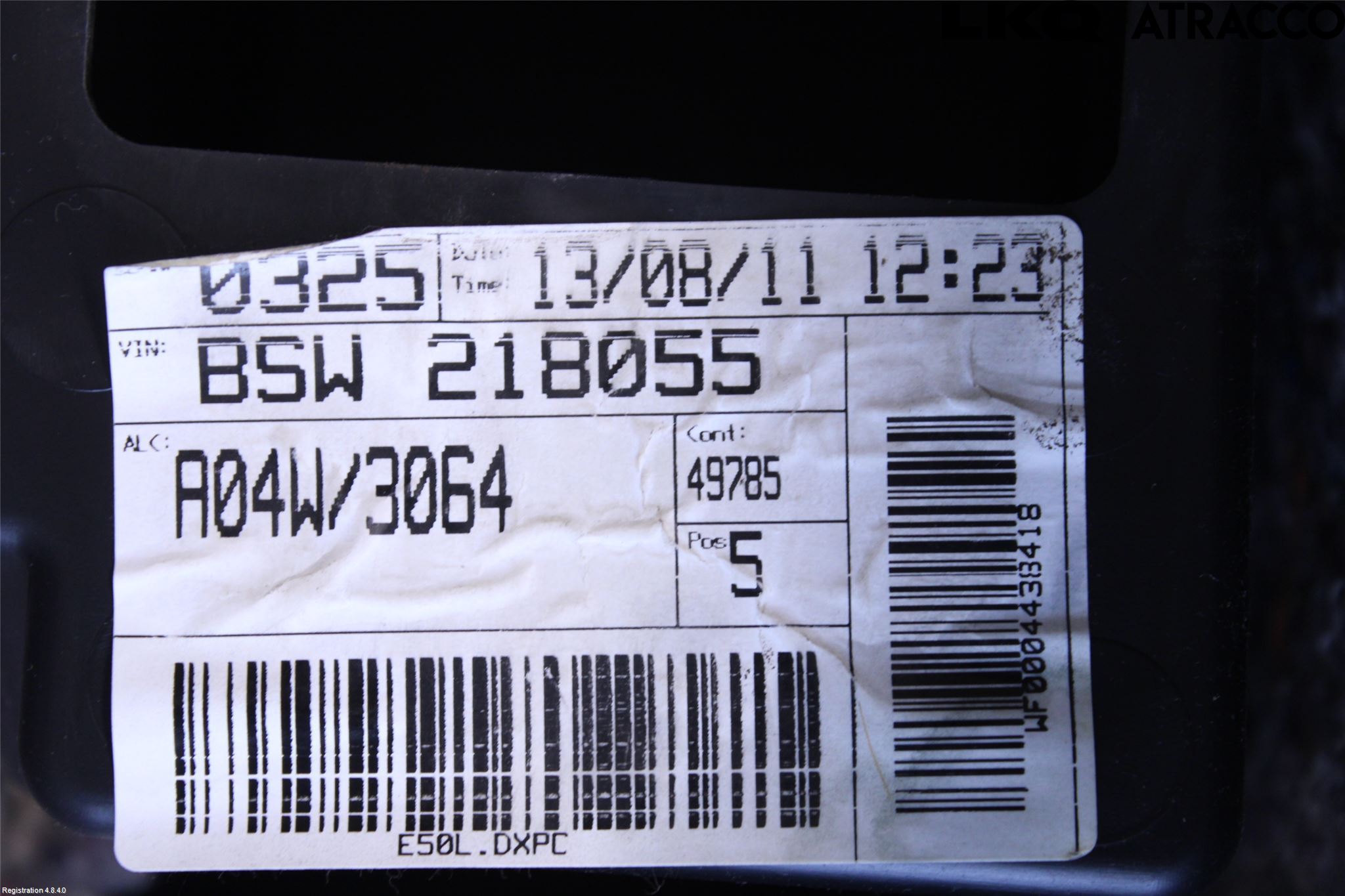 Kia CEED 06-12 Inr Tunnelfack