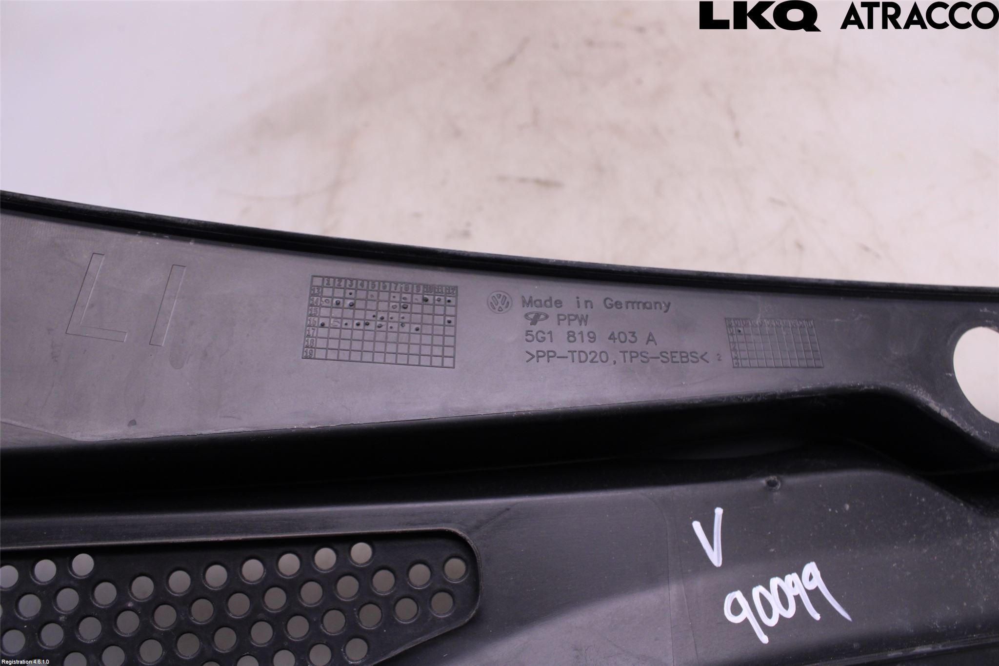 Volkswagen VW GOLF / E-GOLF VII 13-20 Torpedplåt-Torpedplast
