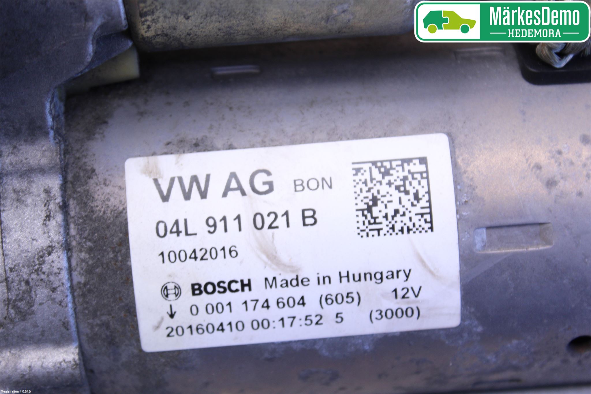 Audi A4/S4 B9 16-19 Startmotor Diesel