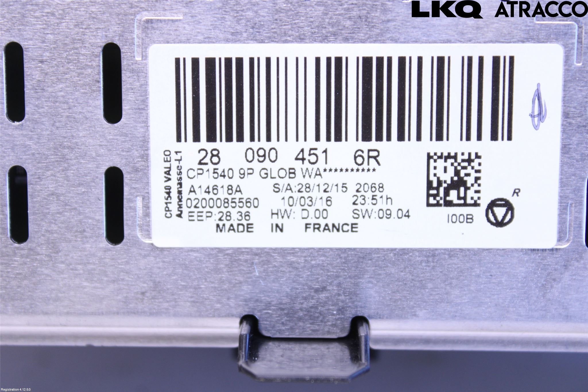 Renault TALISMAN 16-20 Multifunktionsdisplay