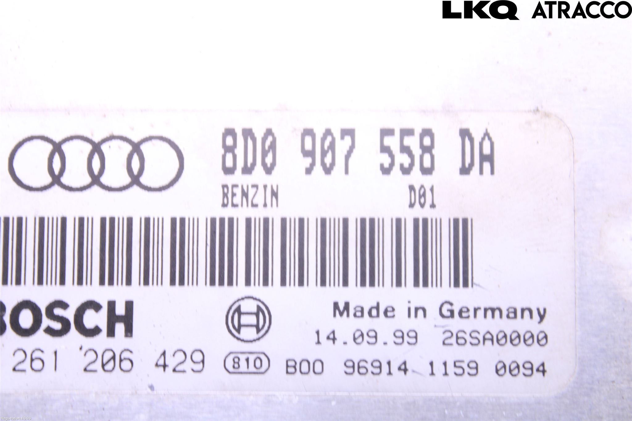 Audi A4/S4 99B-00 Styrenhet Insprut Bensin