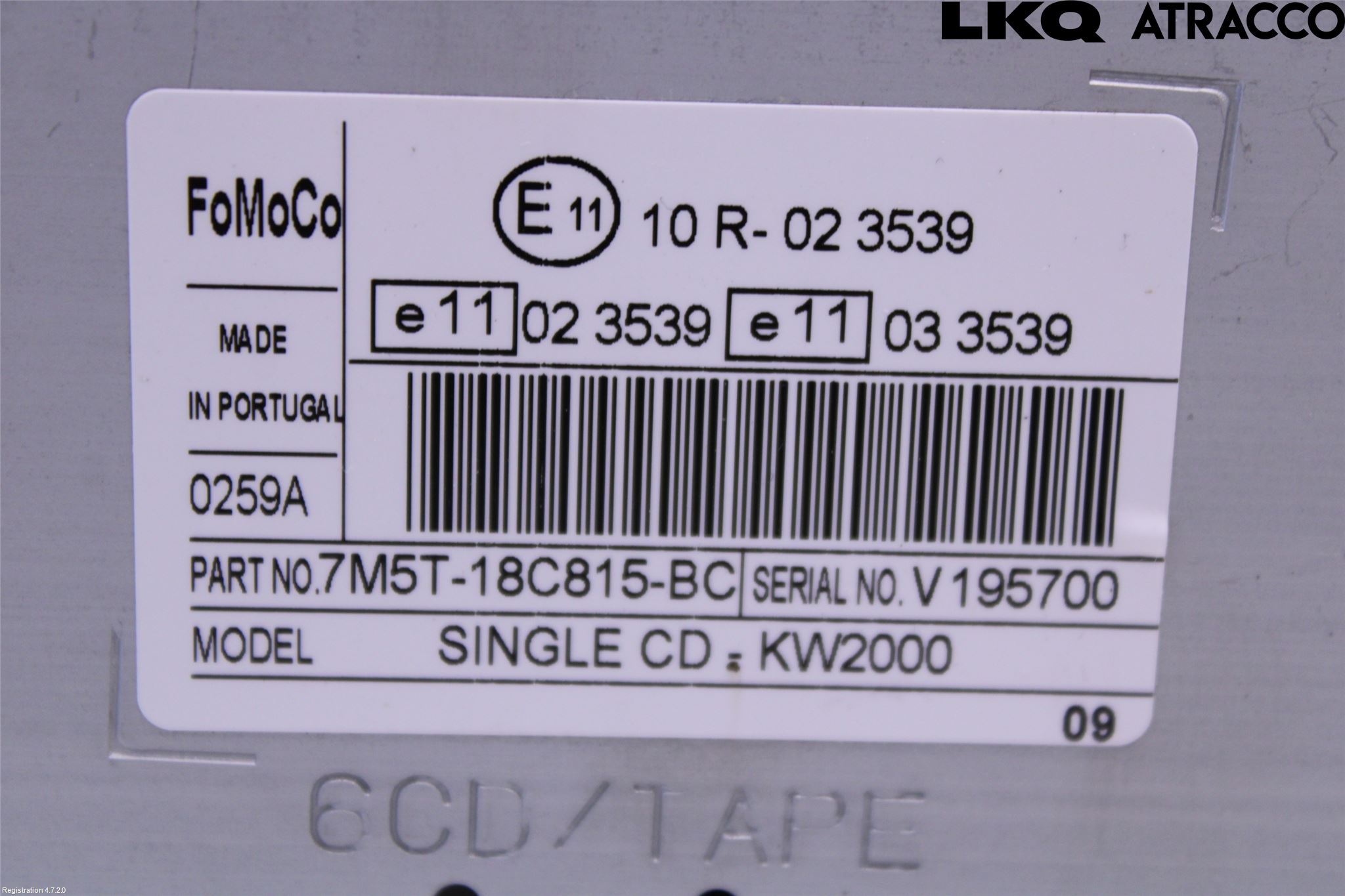 Ford FOCUS 08-11 Cd Radio - Multimediapanel