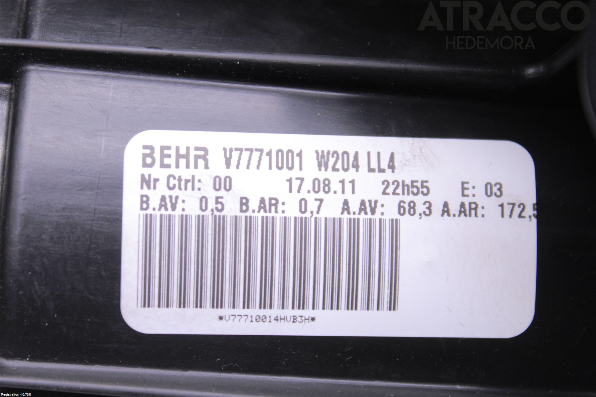 Mercedes-Benz MB C-KLASS (W204) 07-15 Ac Värmefläkt