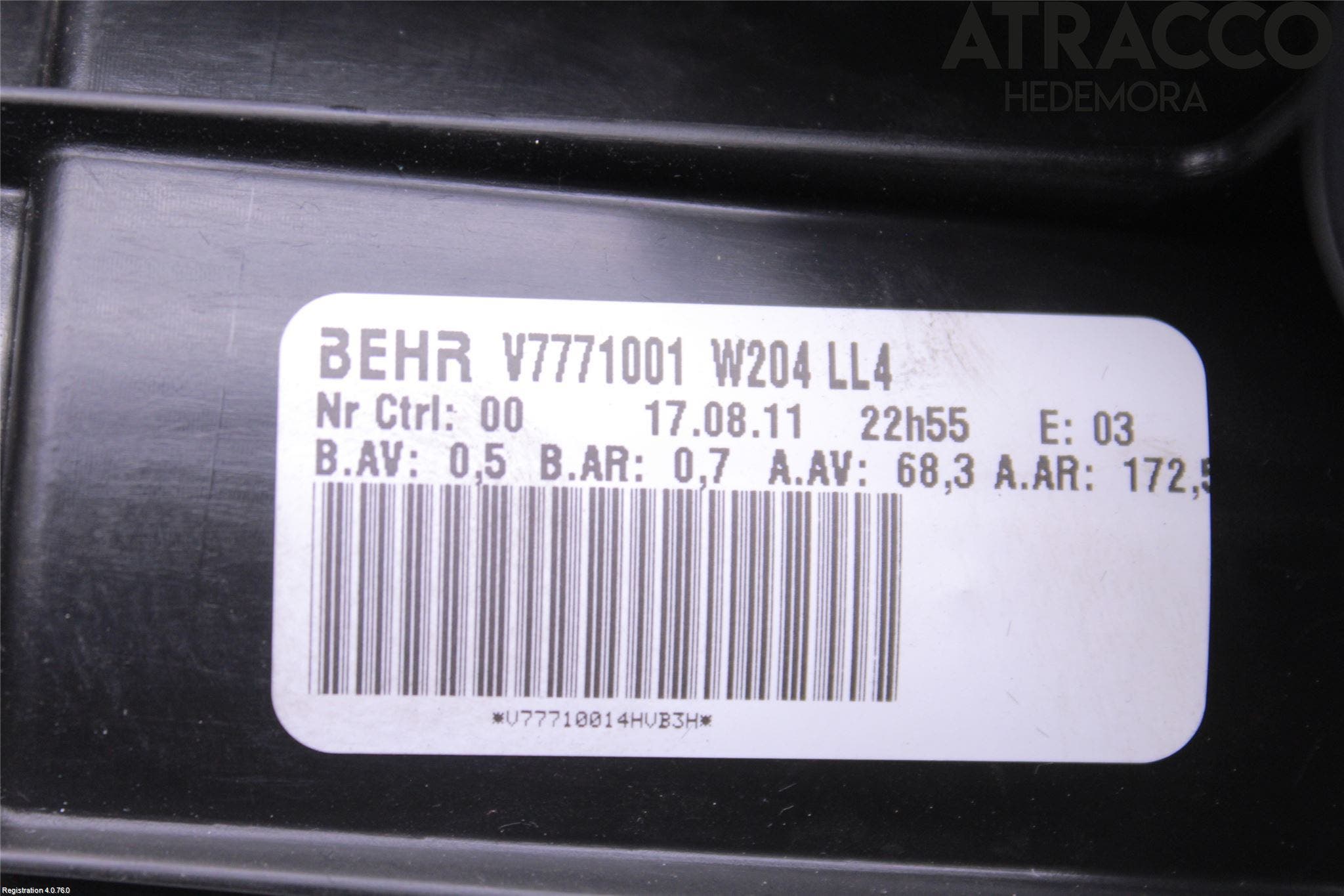 Mercedes-Benz MB C-KLASS (W204) 07-15 Ac Värmefläkt