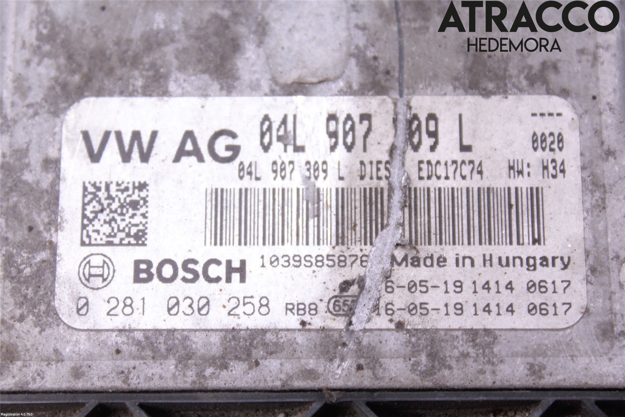 Audi A4/S4 B9 16-19 Styrenhet Insprut Bensin