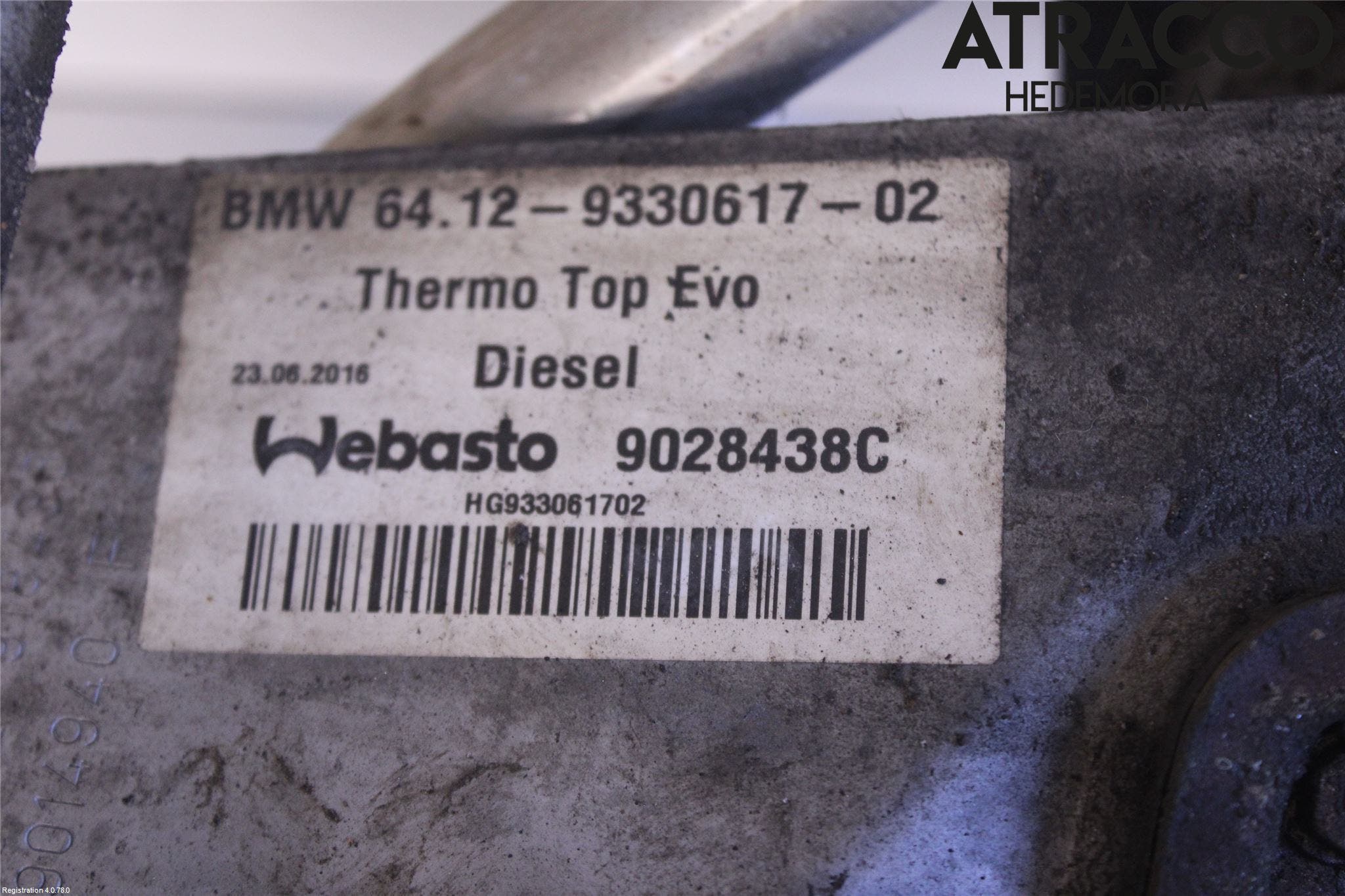BMW 5 F10/F11/F18 09-17 Dieselvärmare