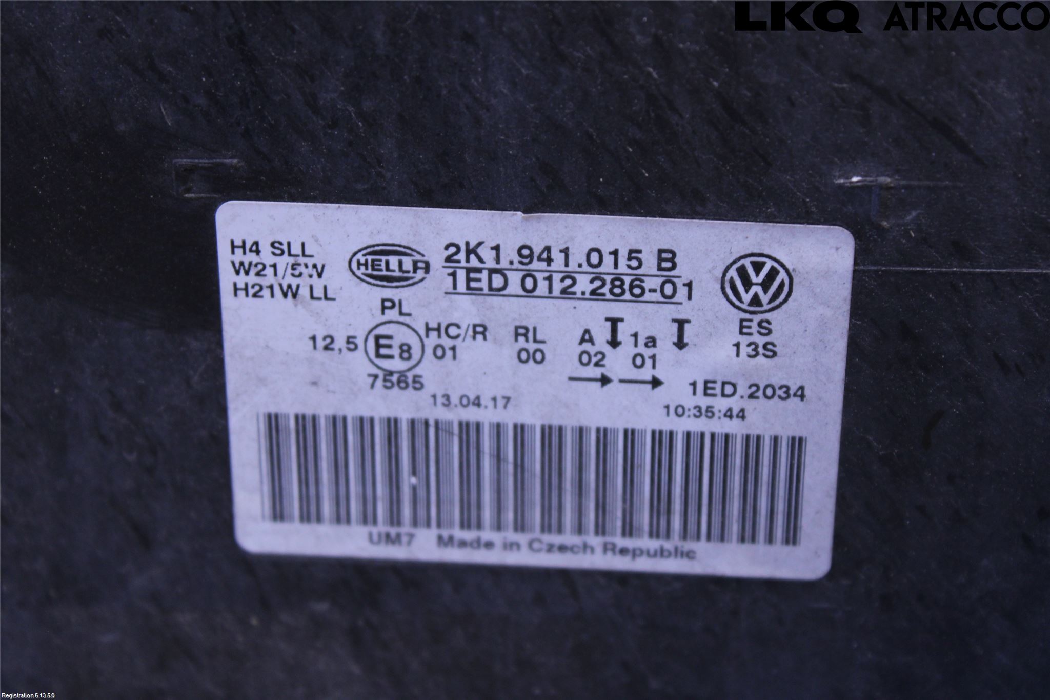 Volkswagen VW CADDY 16-20 Strålkastare Vänster