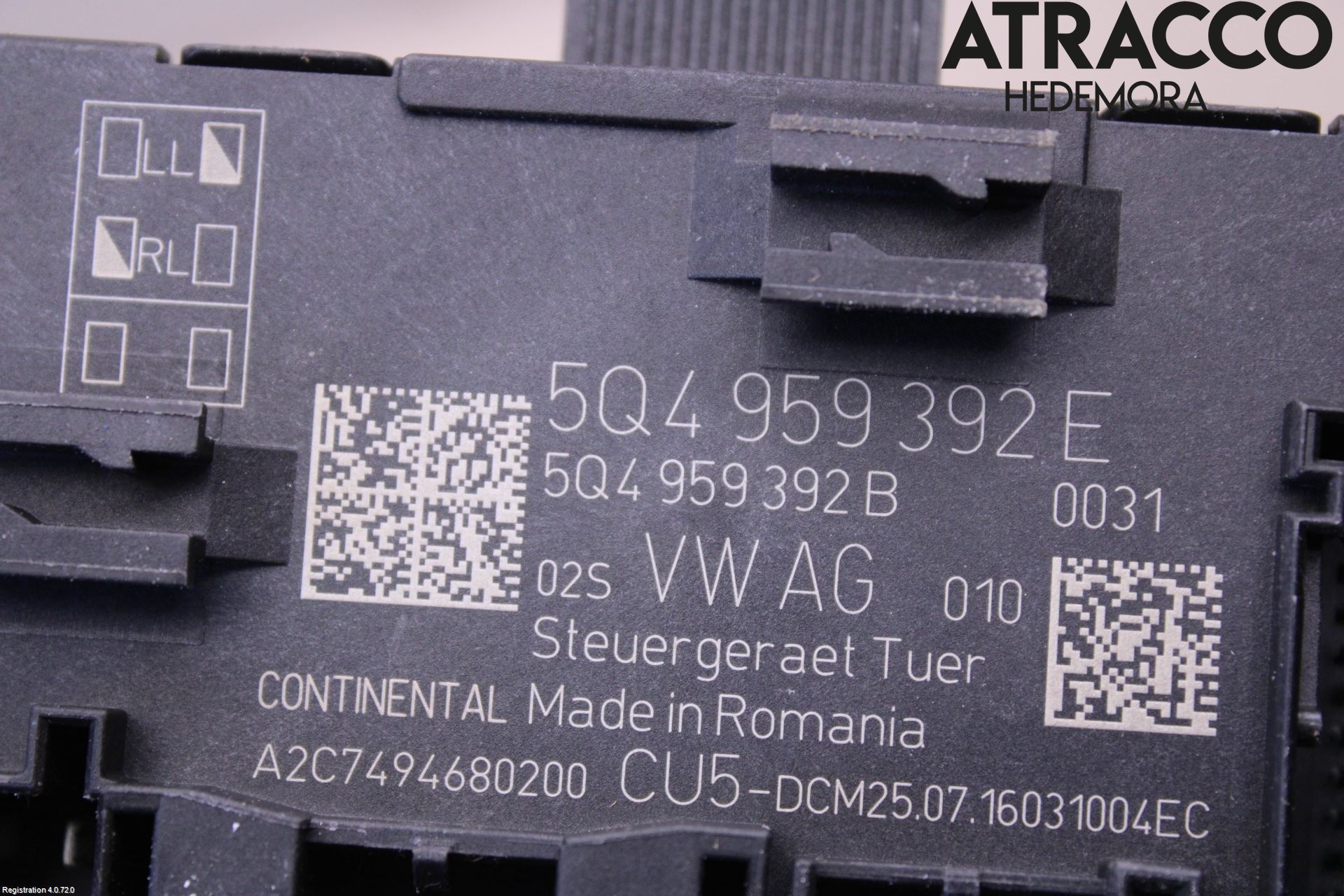 Volkswagen VW GOLF / E-GOLF VII 13-20 Styrenhet Dörr