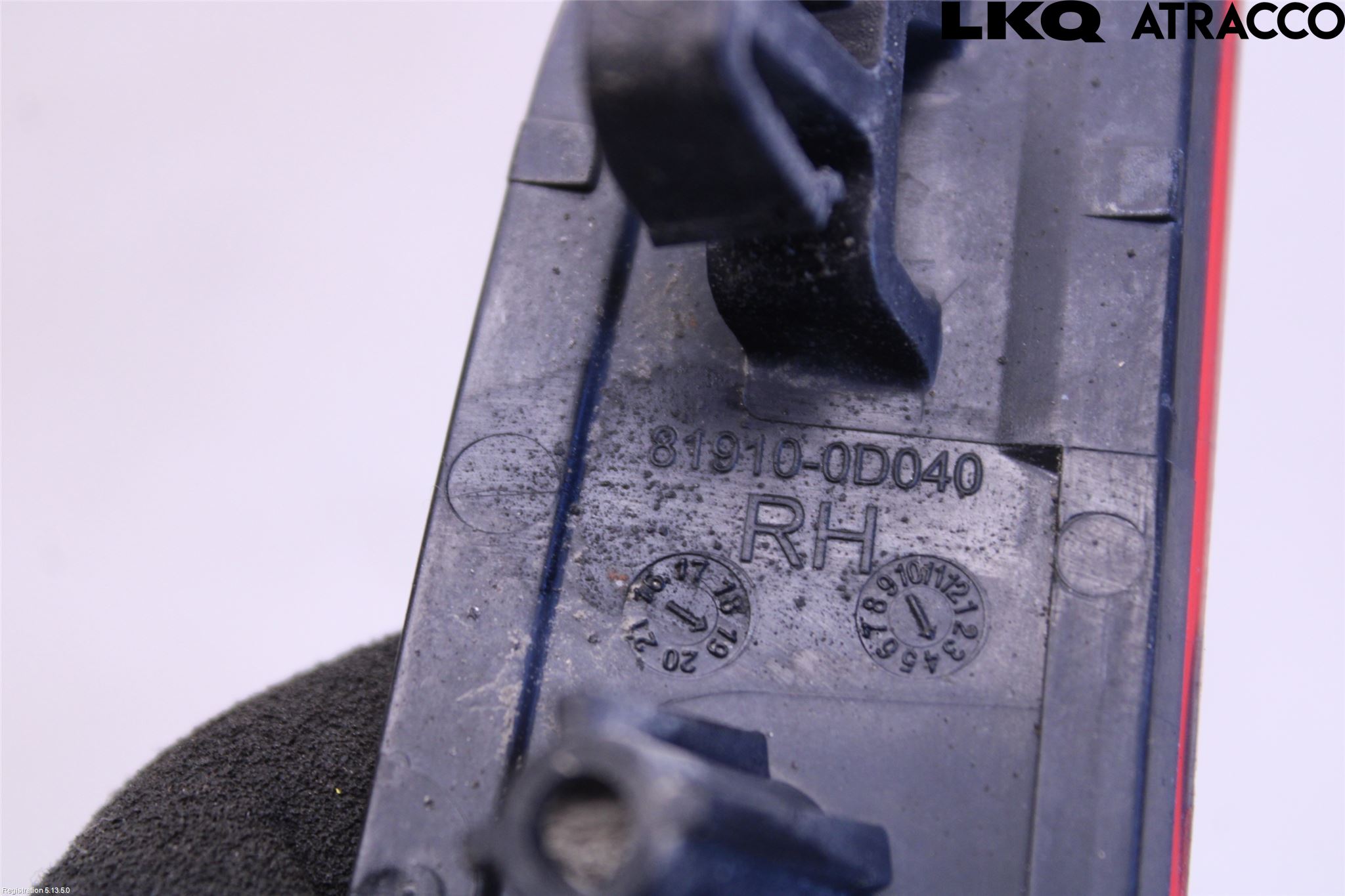 Toyota YARIS XP130 15-20 Dimljus/Reflex Bak