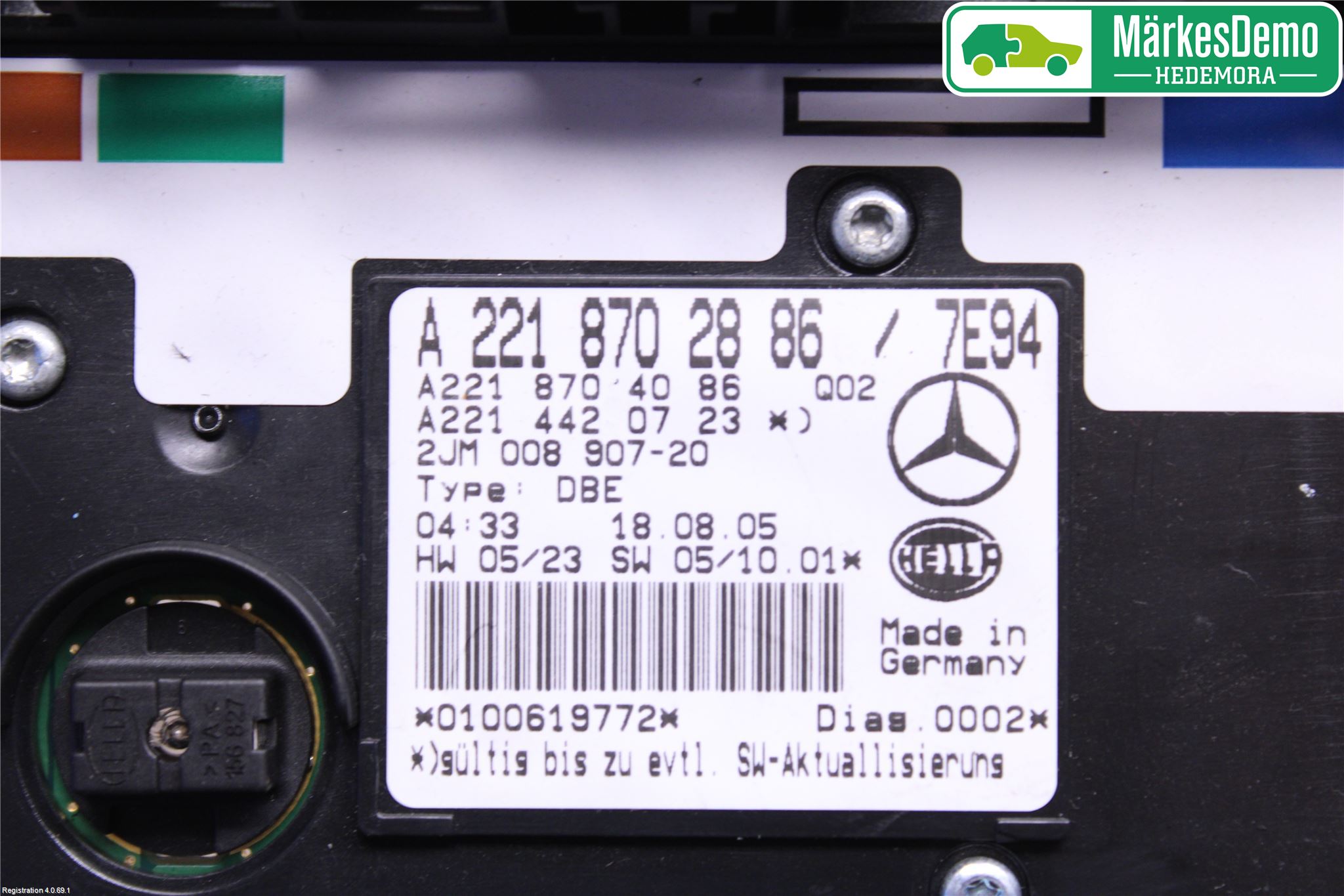 Mercedes-Benz MB S-KLASS (W221) 05-13 Innerbelysning
