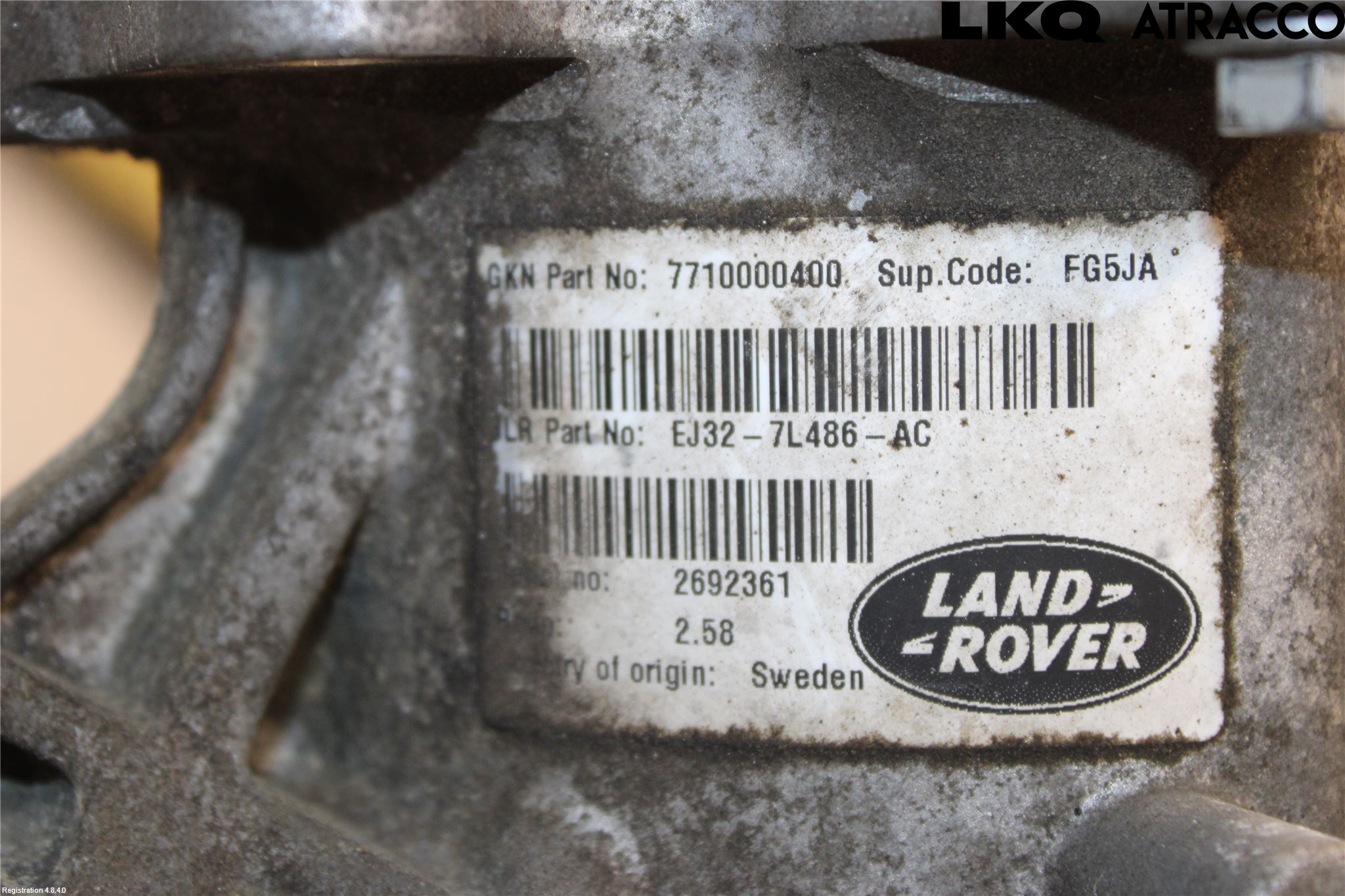 Landrover LAND ROVER RANGE ROVER EVOQUE (L538) 11-18 Växel Fördelningslåda