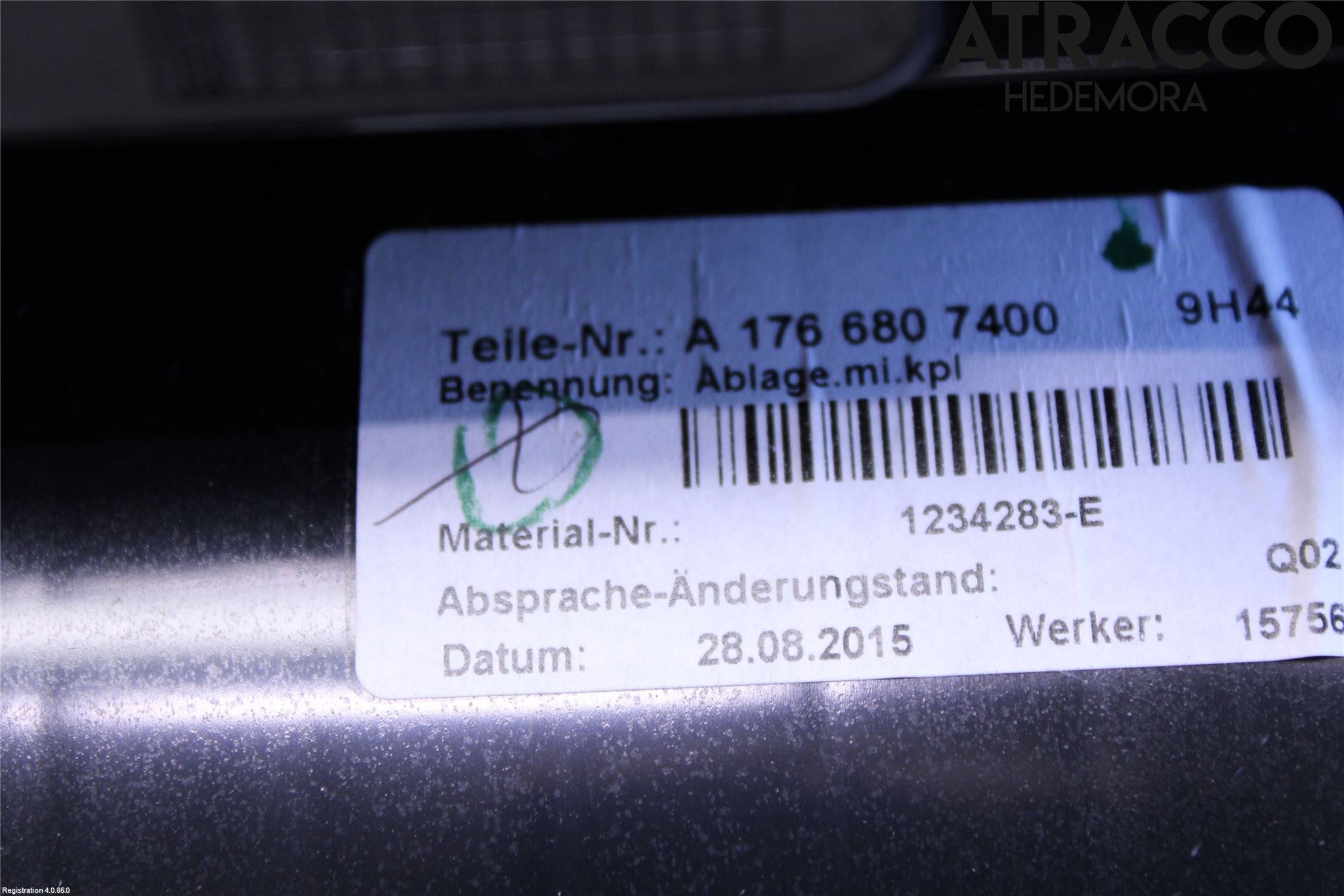 Mercedes-Benz MB CLA-KLASS (C117/X117) 13-19 Instrumentkonsoll Mitt