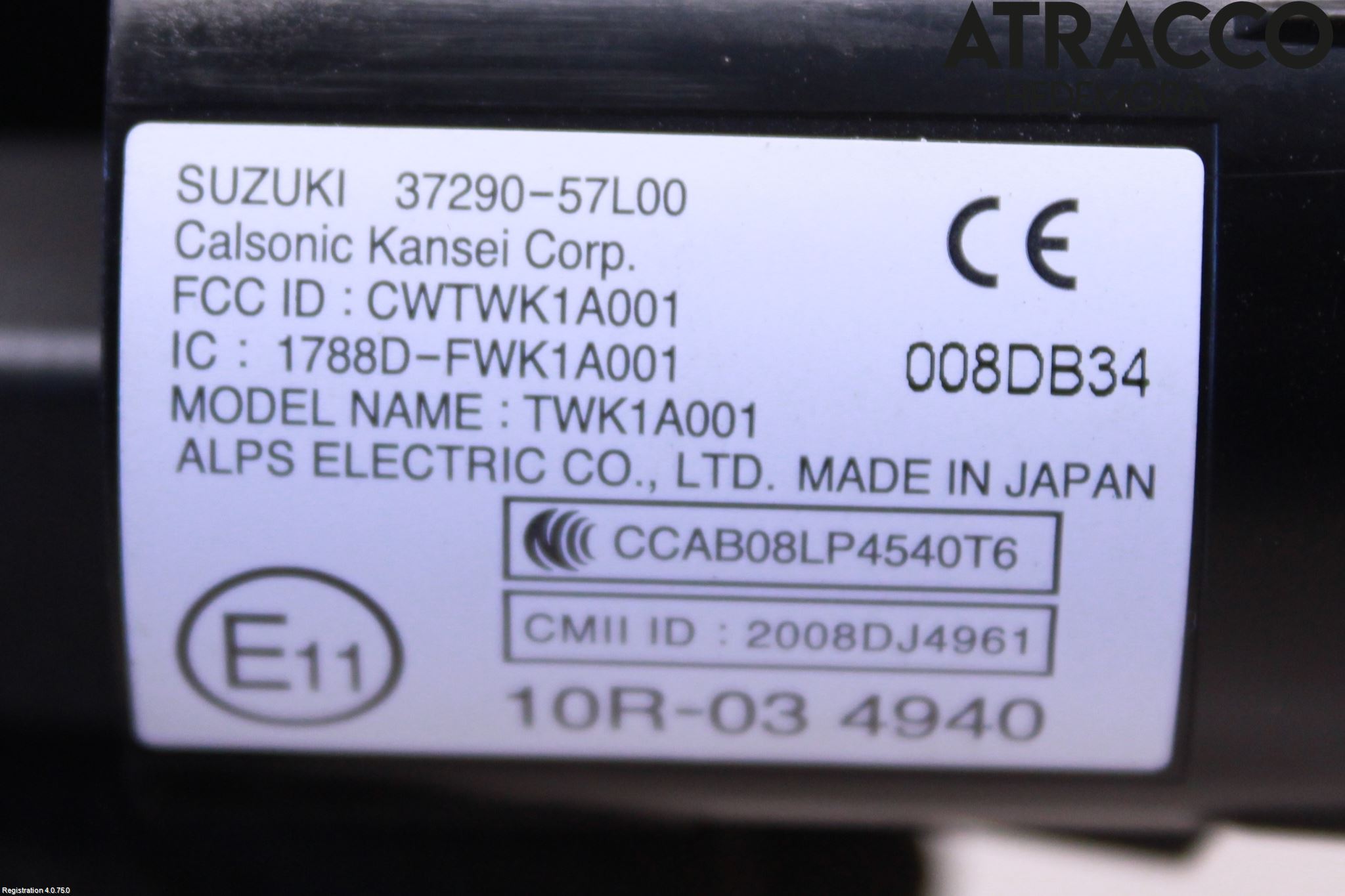 Suzuki KIZASHI Startknapp Personbil