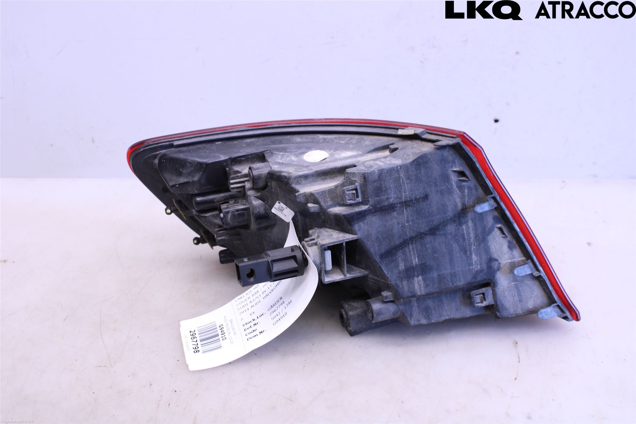 Audi A3/S3 8V 13-20 Bakljus Höger