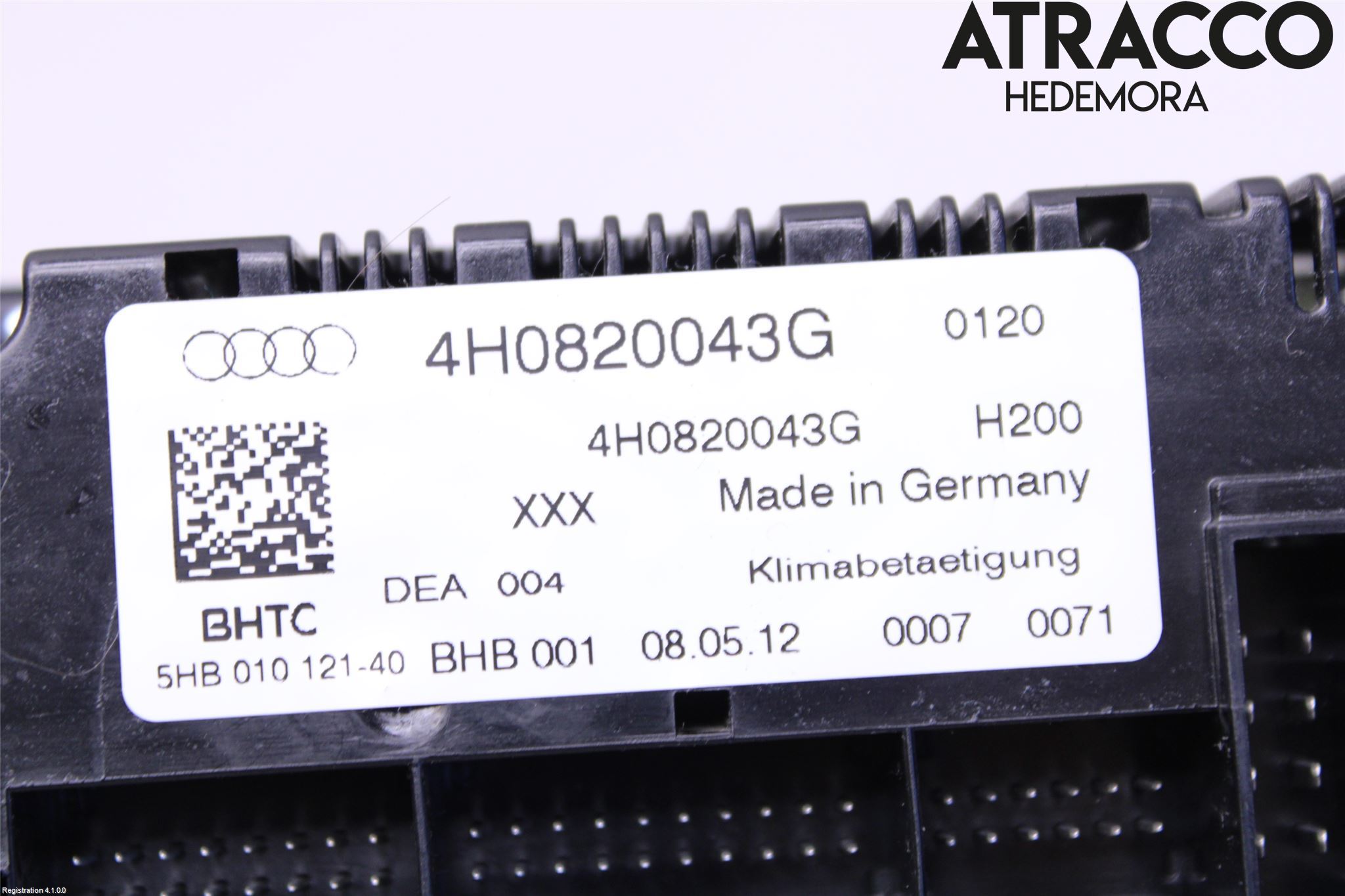 Audi A8/S8 4H 10-17 Ac Styrenhet Ac Manöveren