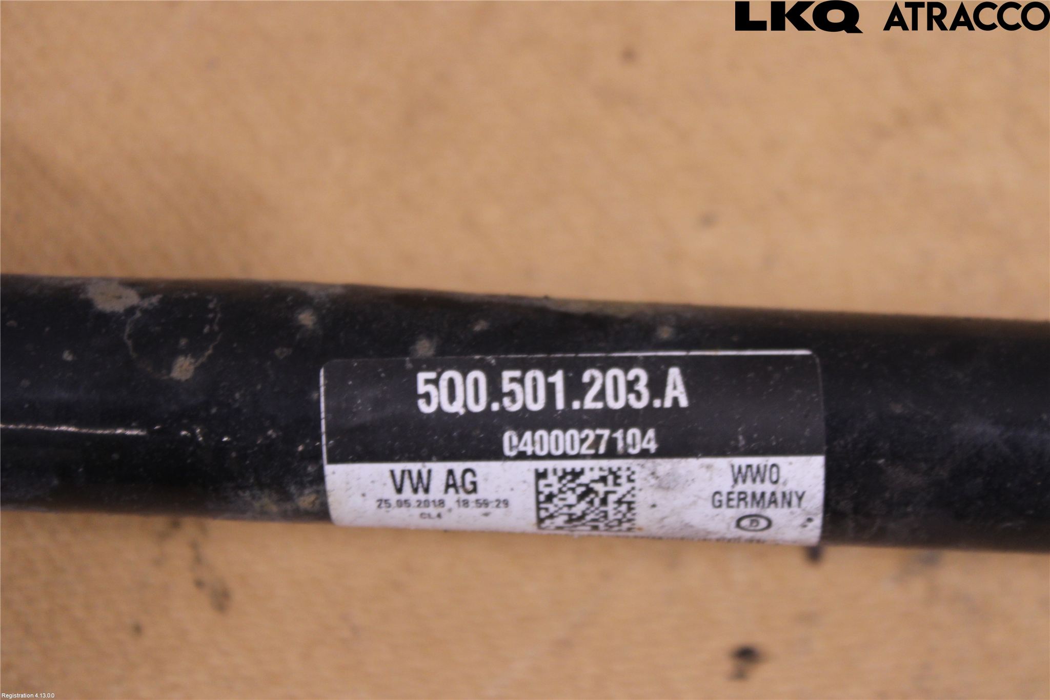 Volkswagen VW GOLF / E-GOLF VII 13-20 Drivaxel Bak Vänster