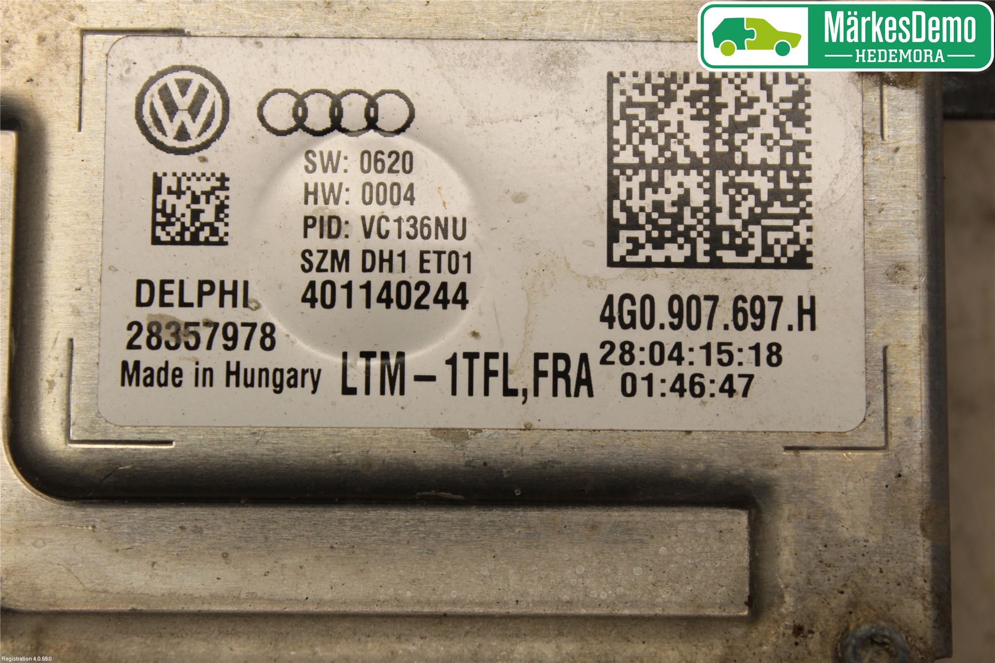 Volkswagen VW PASSAT 15-19 Styrenhet Strålkastare