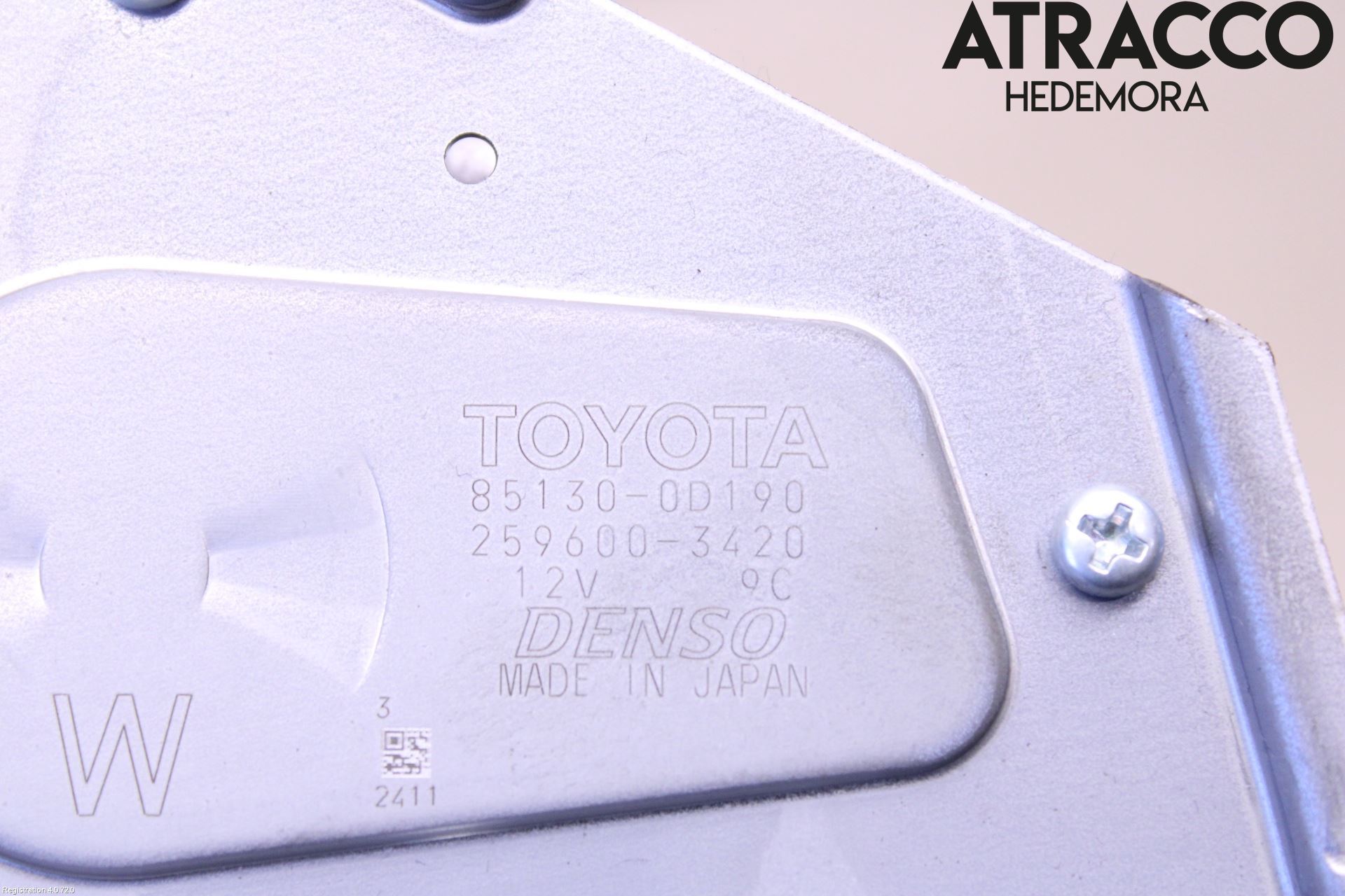 Toyota YARIS XP130 15-20 Torkarmotor Baklucka