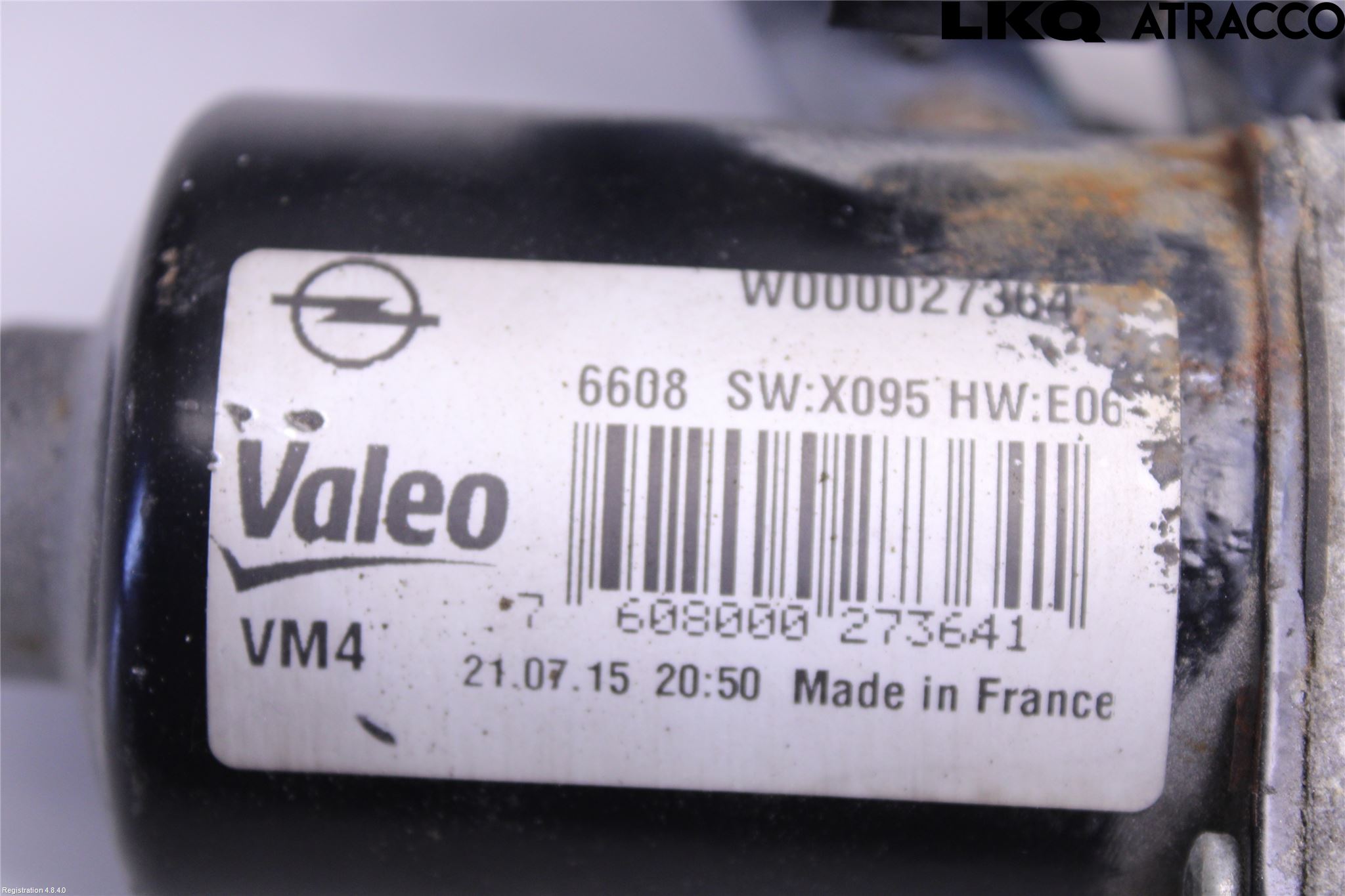 Opel ZAFIRA C 12-19 Torkarmotor Vindruta