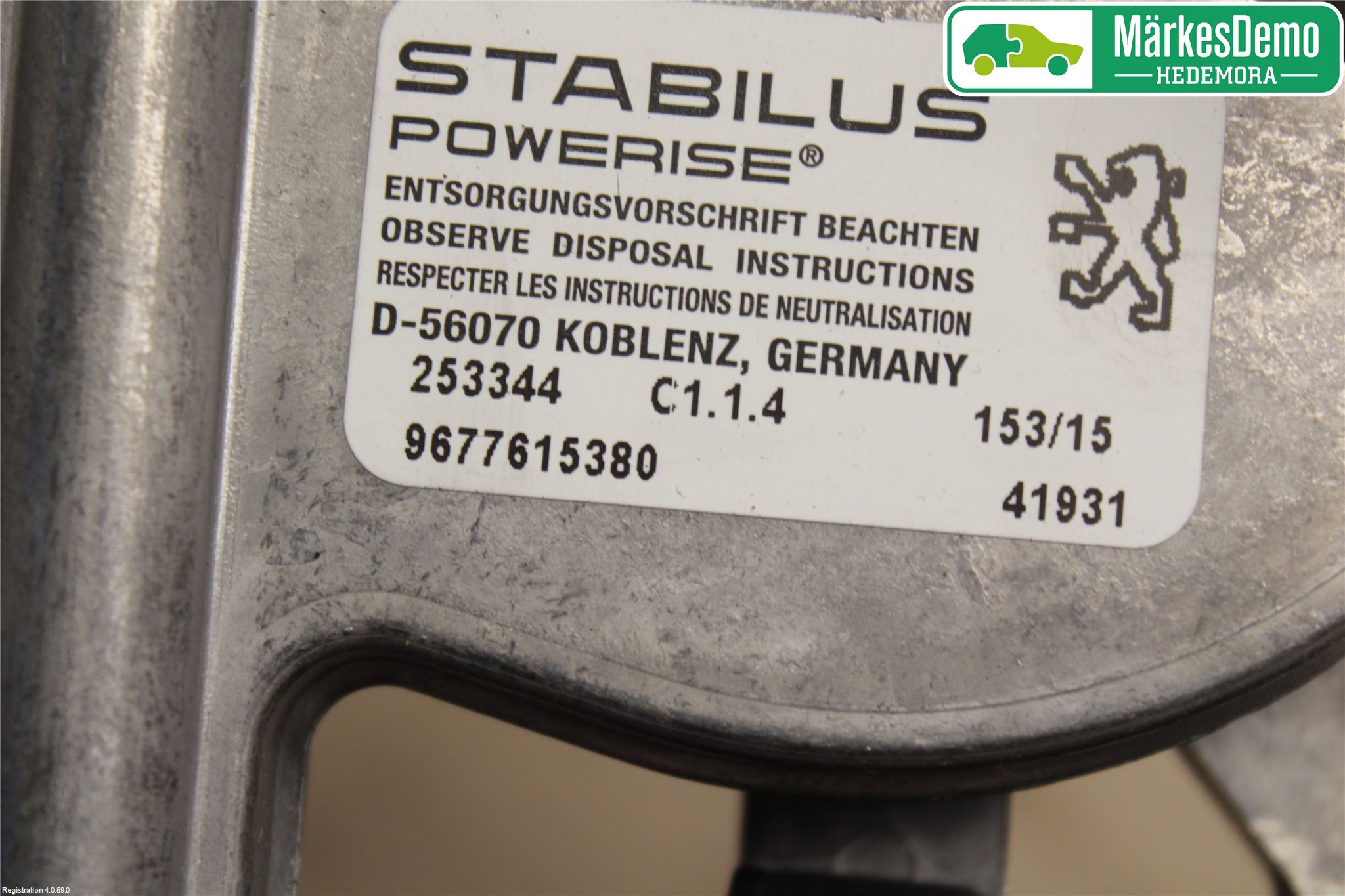 Peugeot 508 11-18 Bakluckeöppnare Automatisk