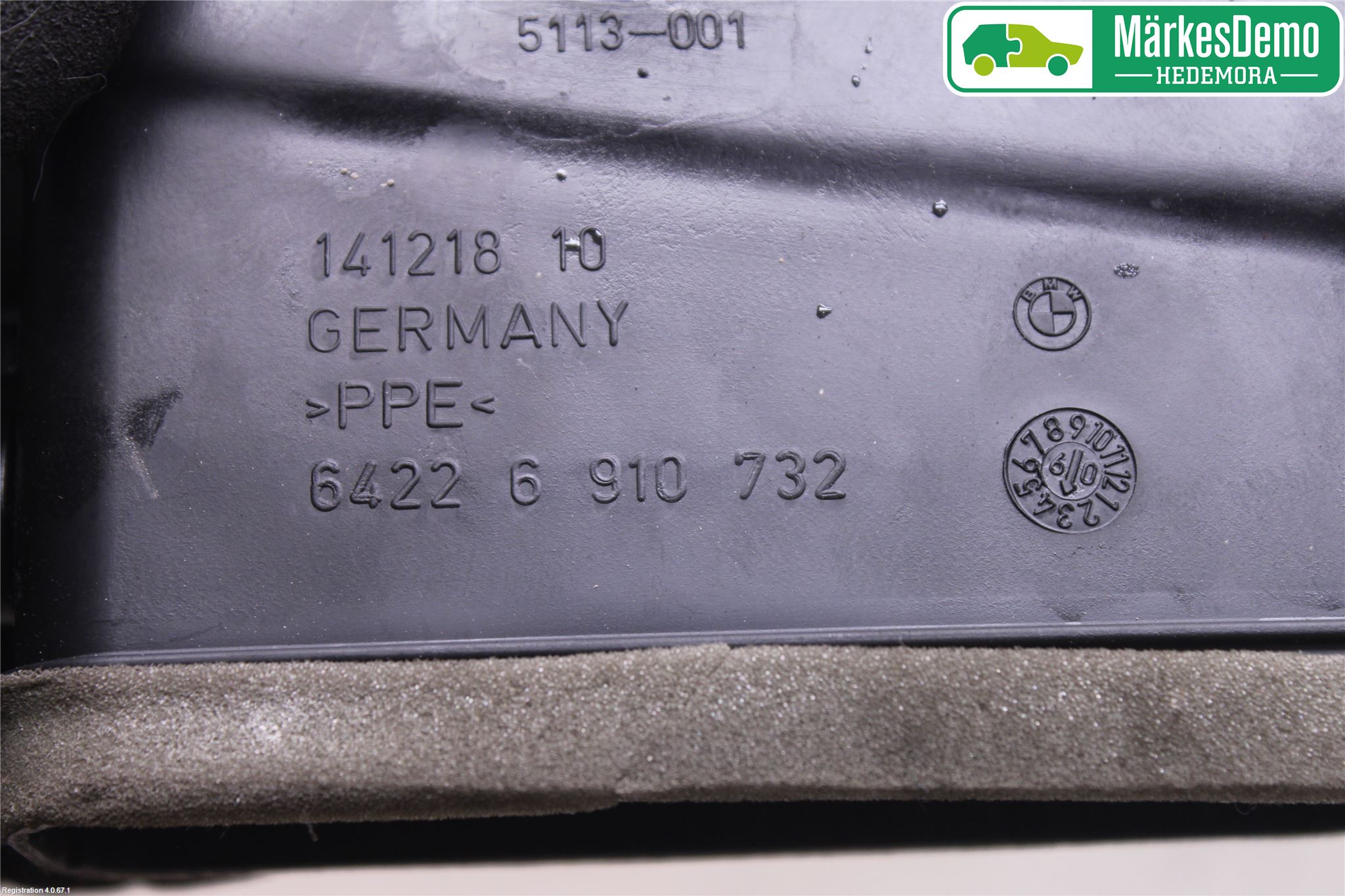 BMW 5 E60/61 Sed/Tou 02-10 Defrosterkanal-Munstycke